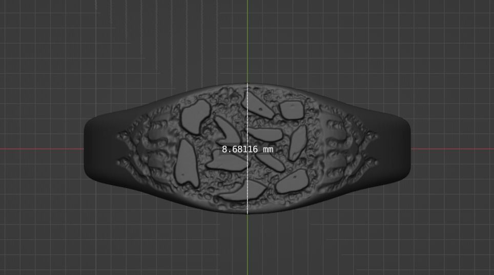 Nugget Ring 3D print model_5