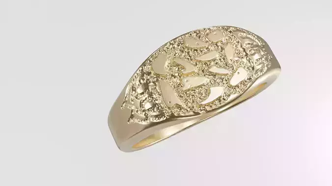 Nugget Ring 3D print model