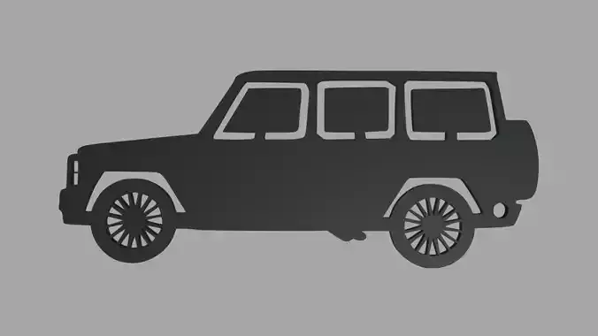Mercedes Benz Clase G Key Ring 3D print model