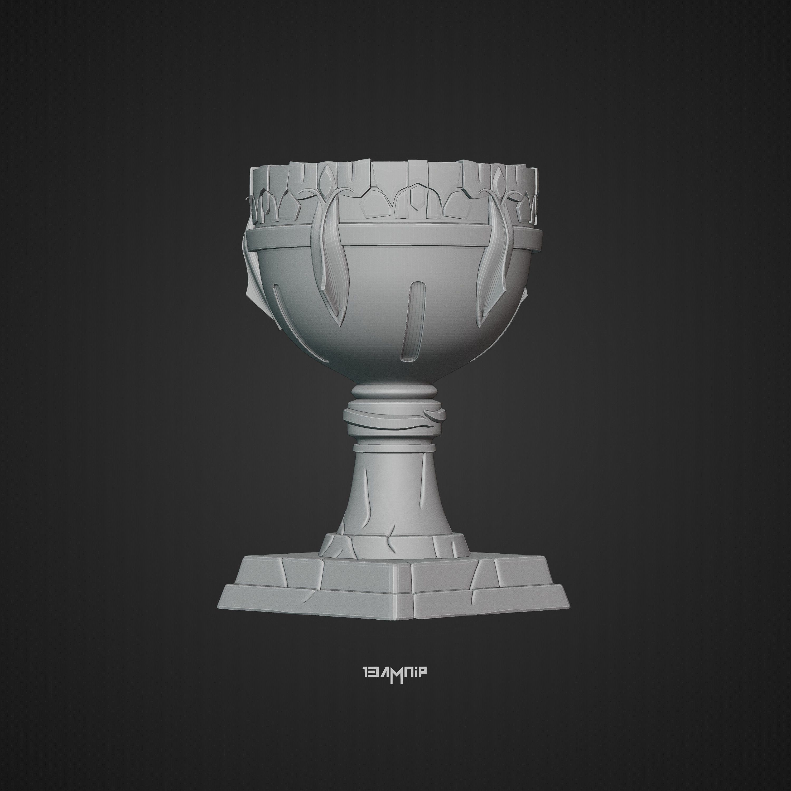 Dwarven Goblet 3D print model_41