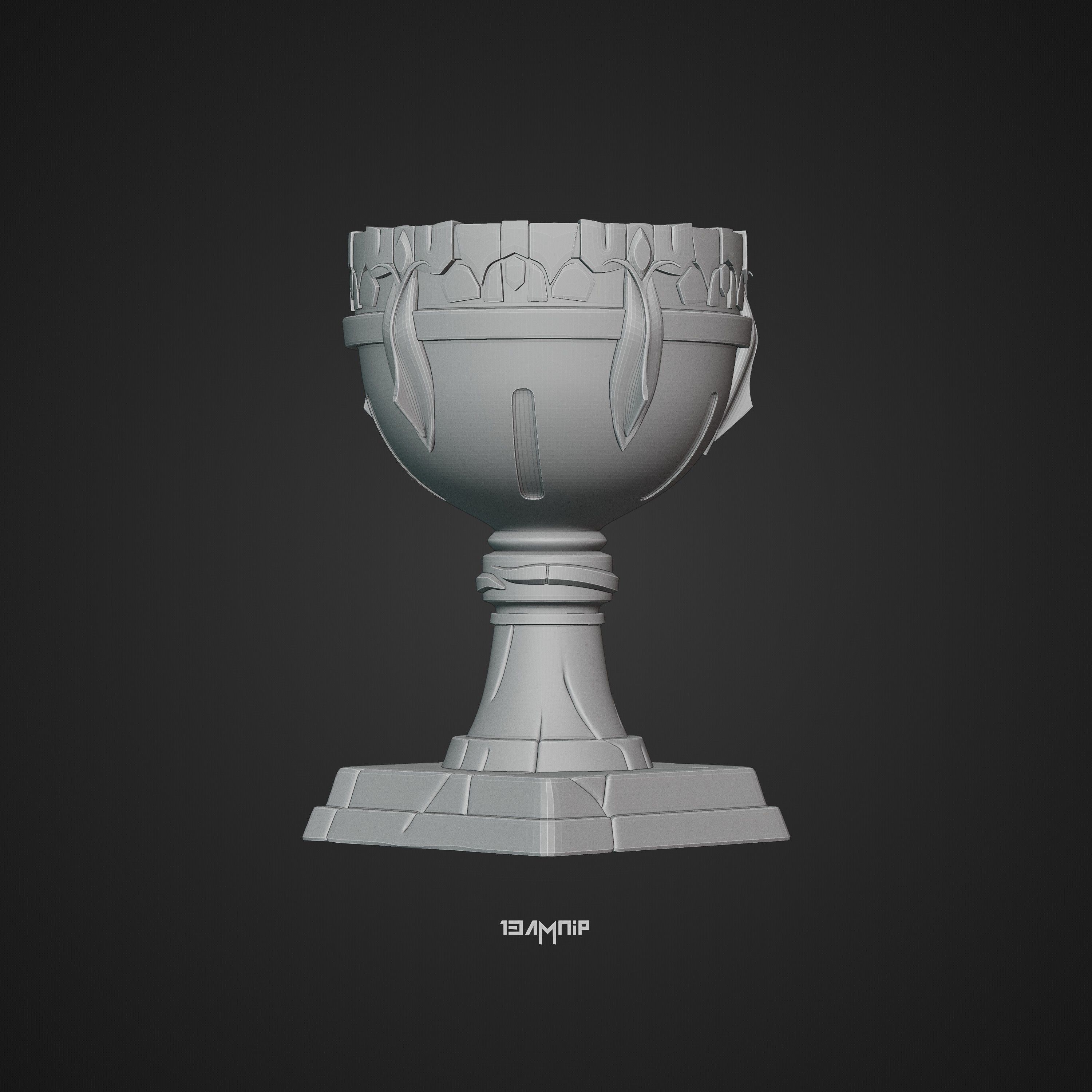 Dwarven Goblet 3D print model_35