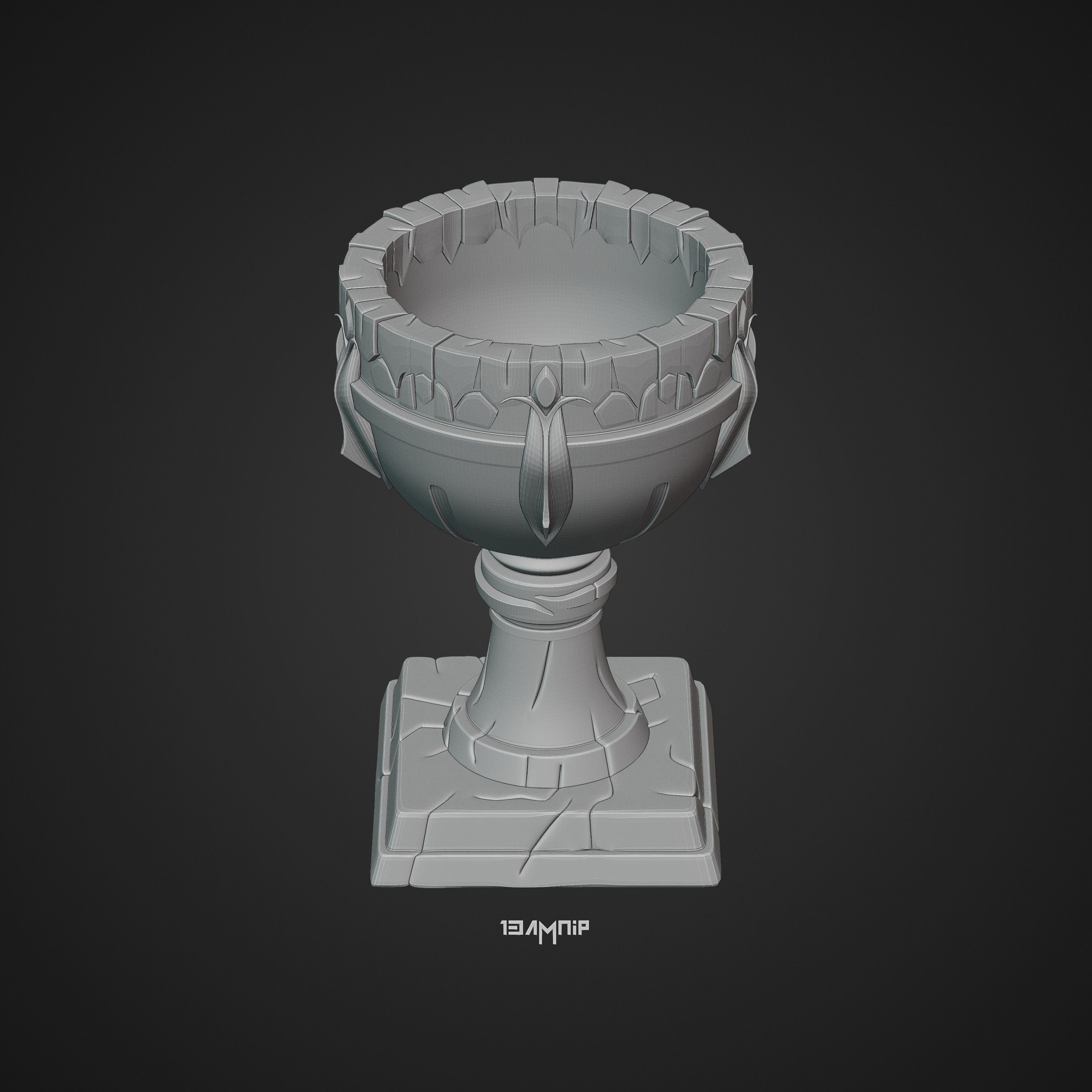 Dwarven Goblet 3D print model_29
