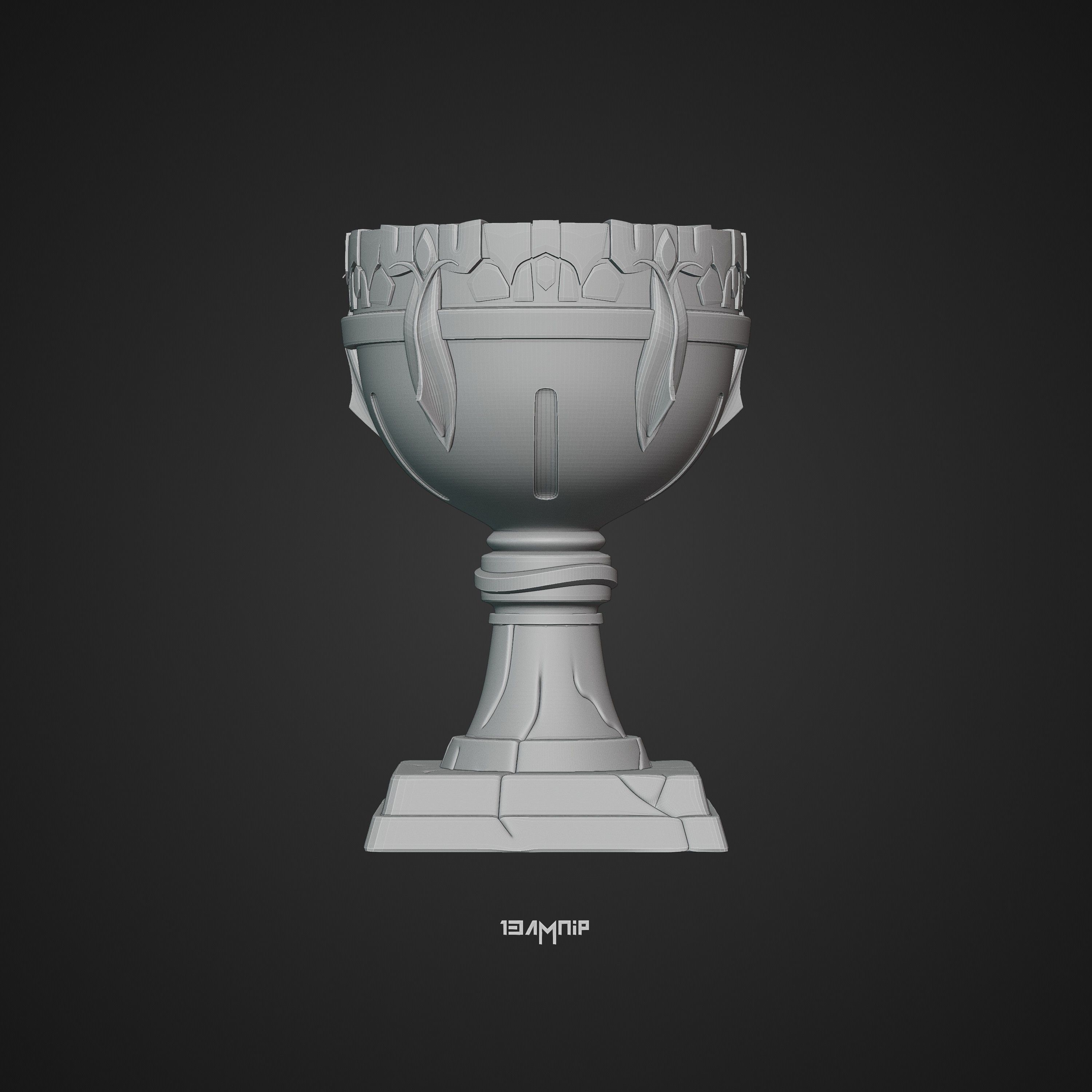 Dwarven Goblet 3D print model_38