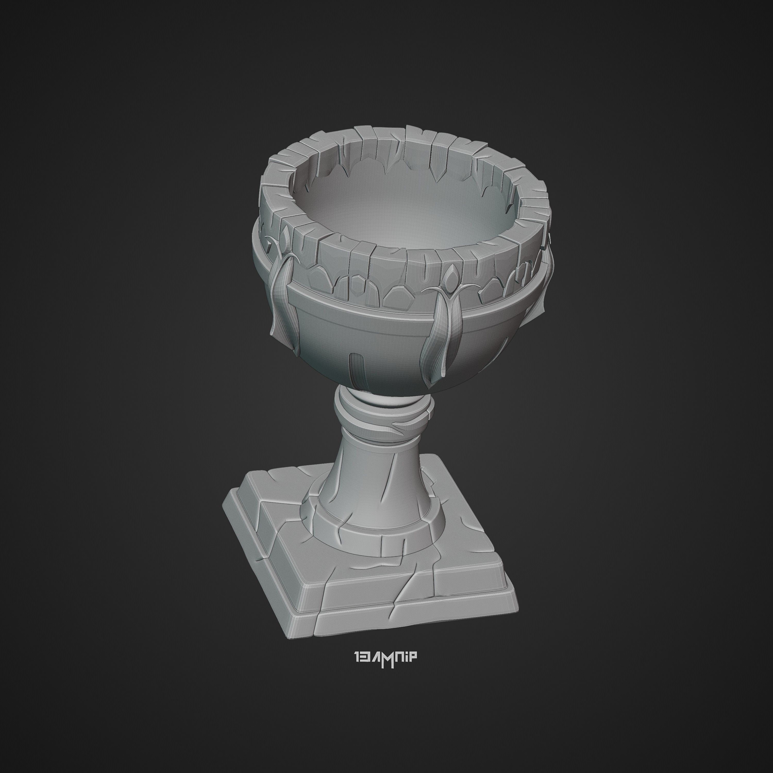 Dwarven Goblet 3D print model_34