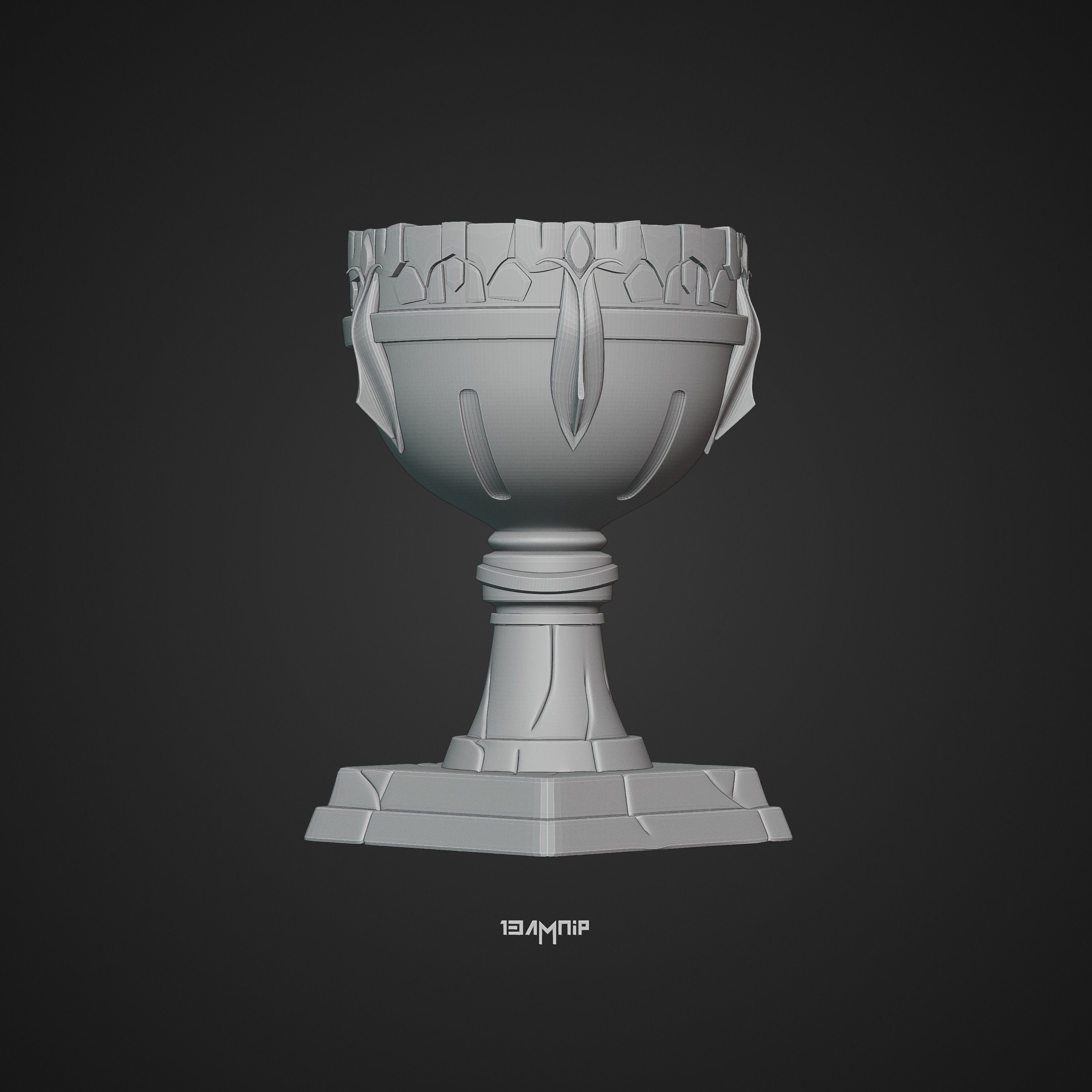 Dwarven Goblet 3D print model_37