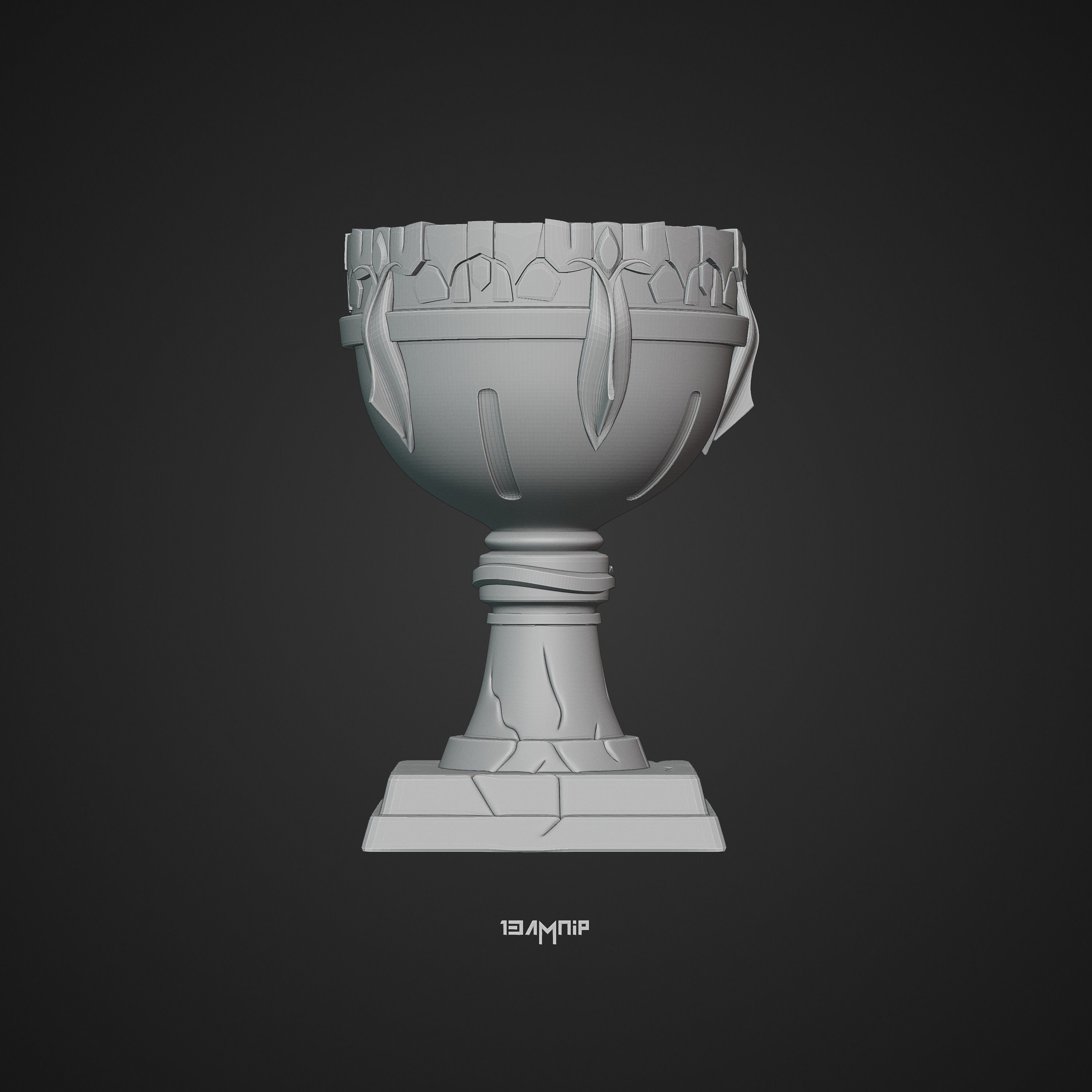 Dwarven Goblet 3D print model_40