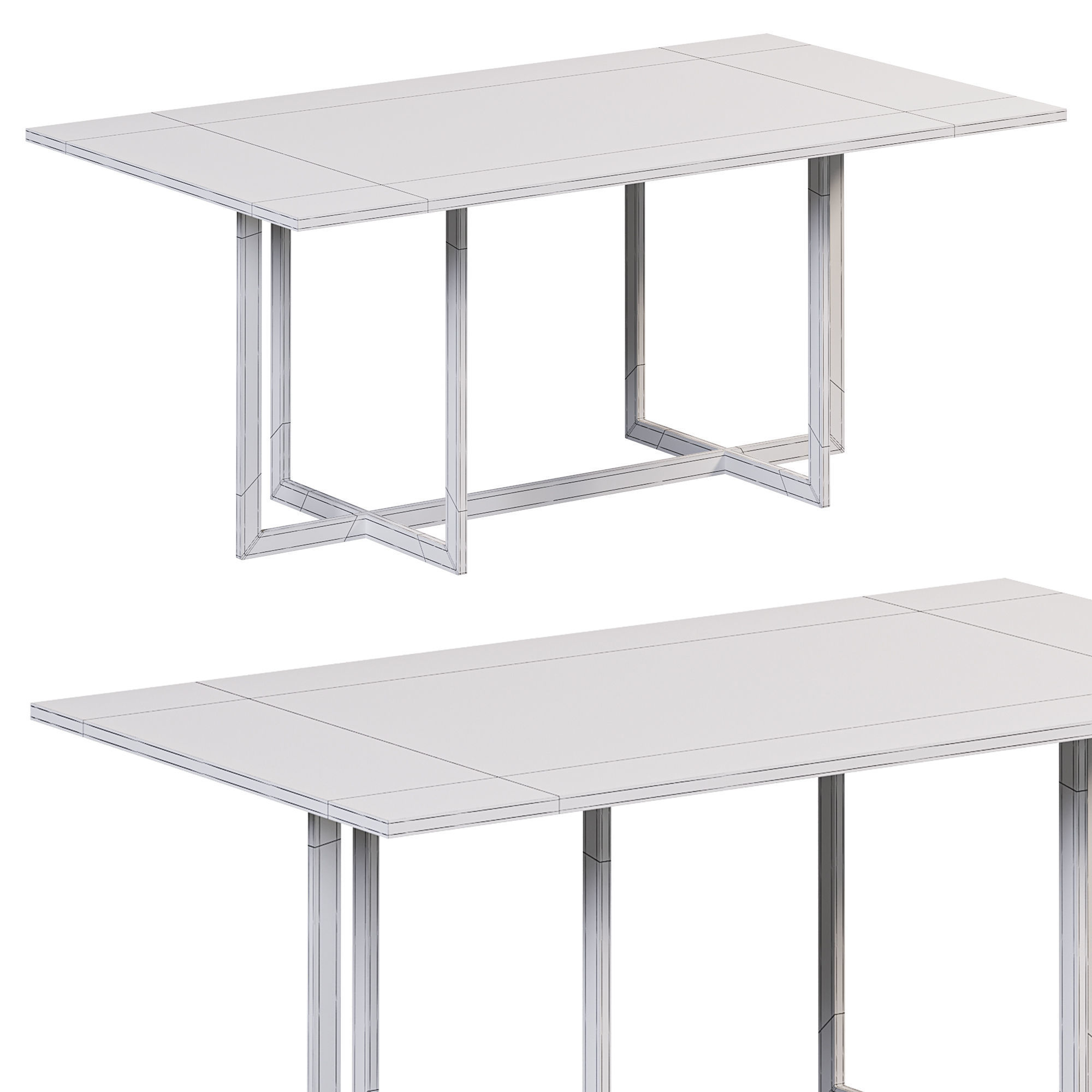 Manchester Table By Cazarina 3D model_2