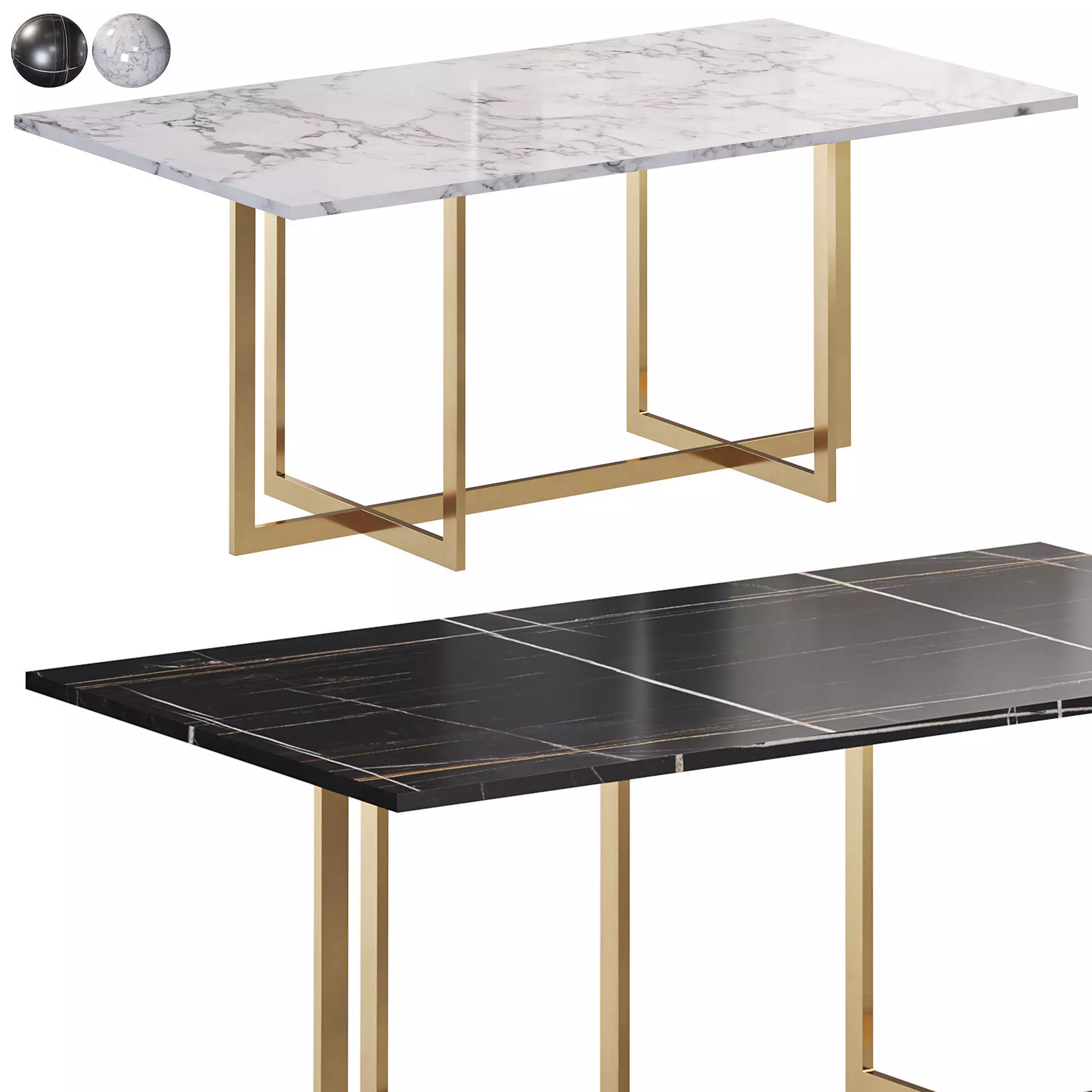 Manchester Table By Cazarina 3D model_0