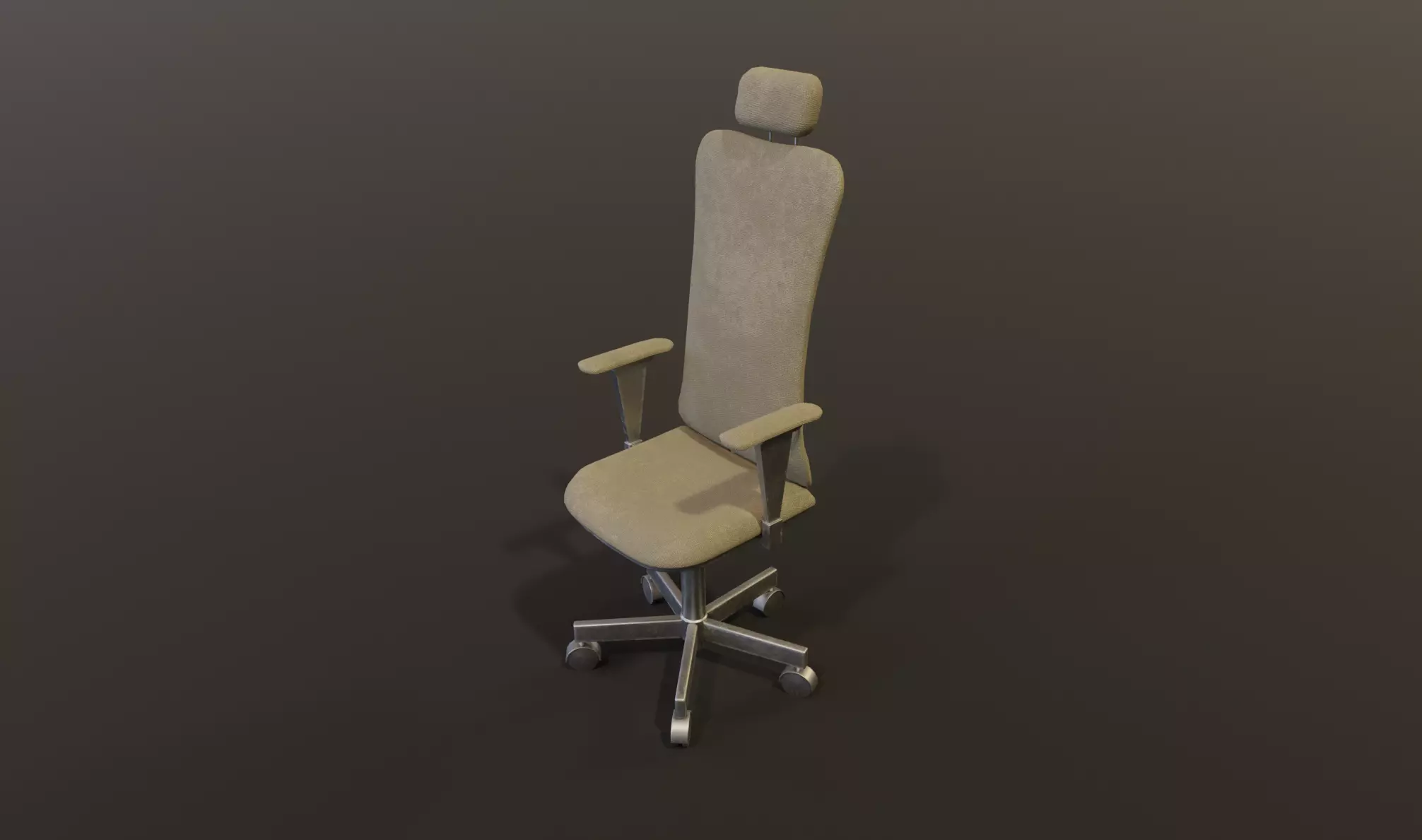 Retro office and gaming chair game ready lowpoly pbr Low-poly 3D model