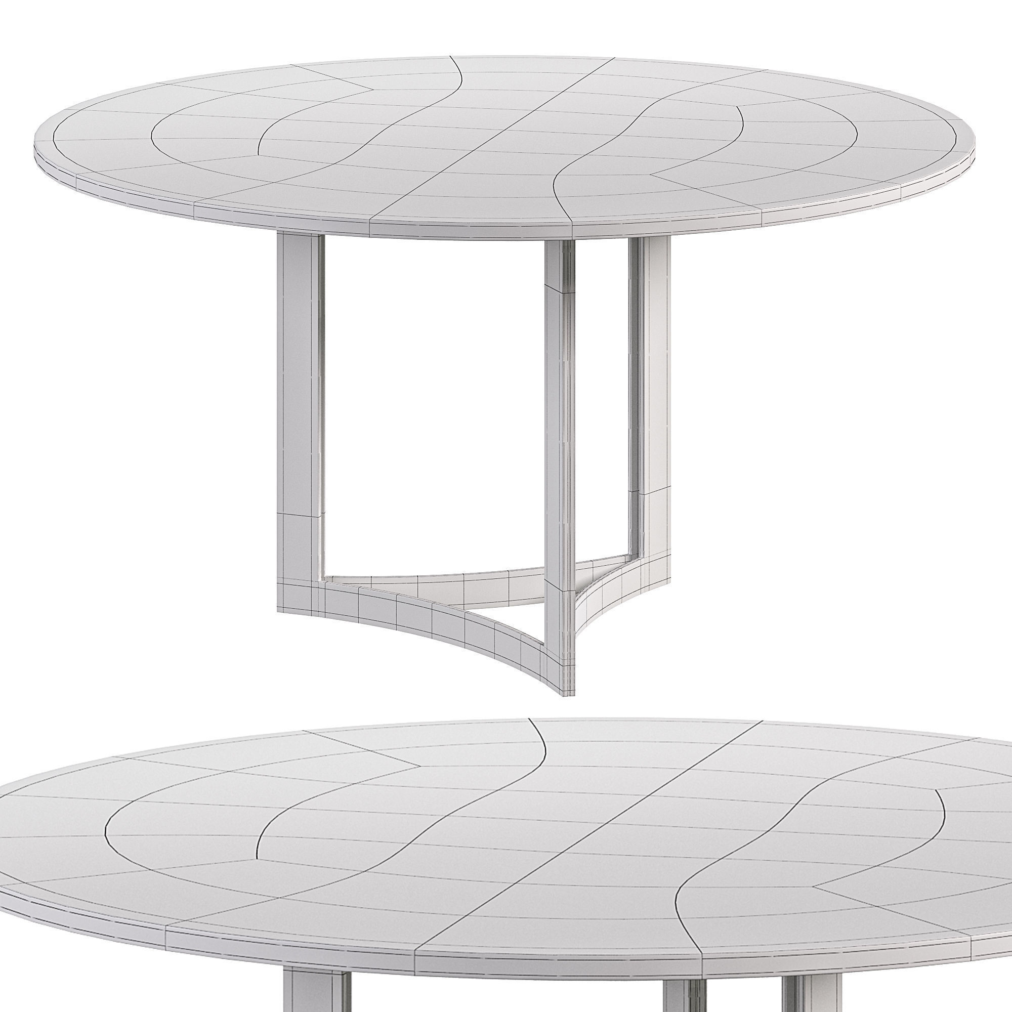 Dining Table MANHATTEN 2 by Cazarina 3D model_2