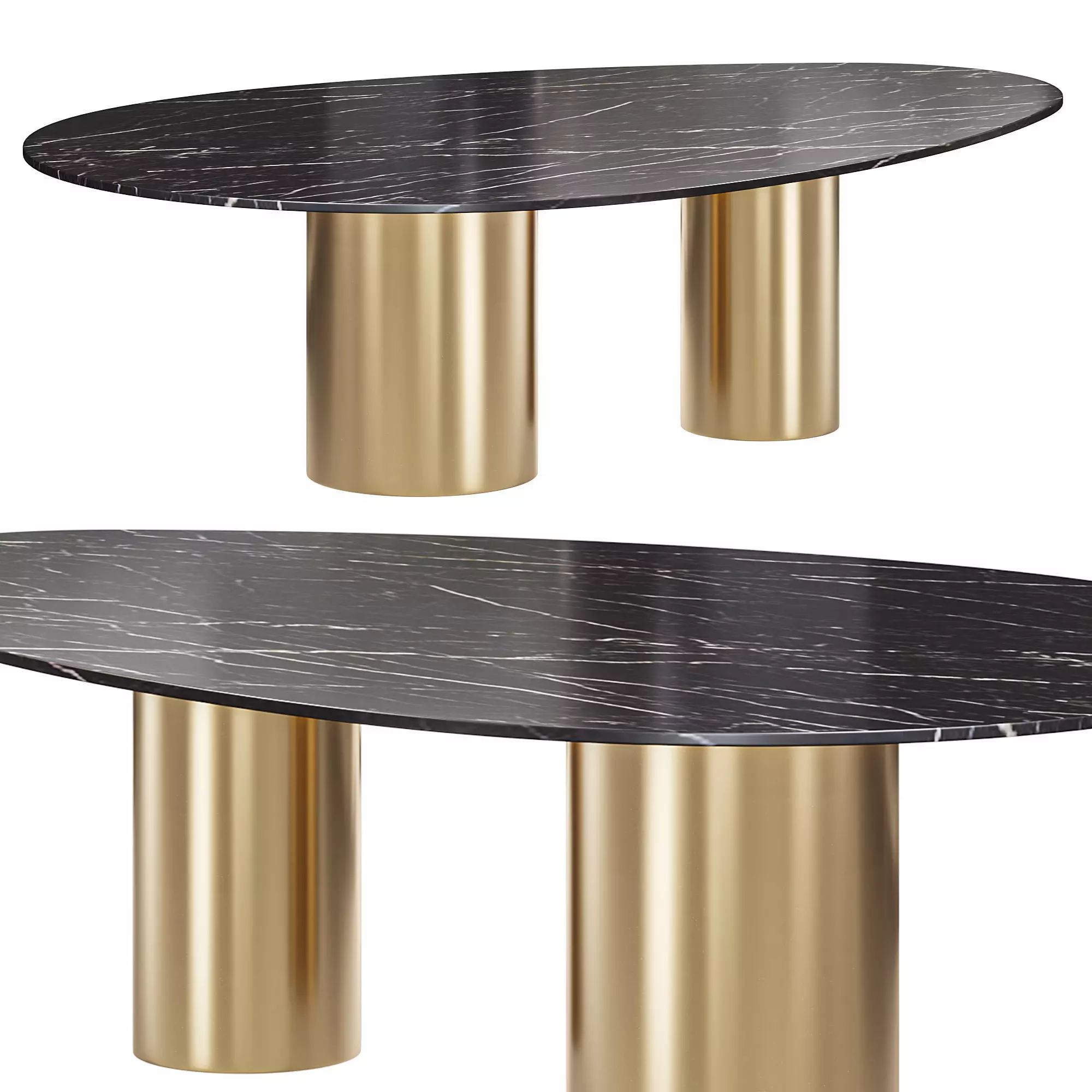 Dining Table FRIMONT by Cazarina 3D model_0