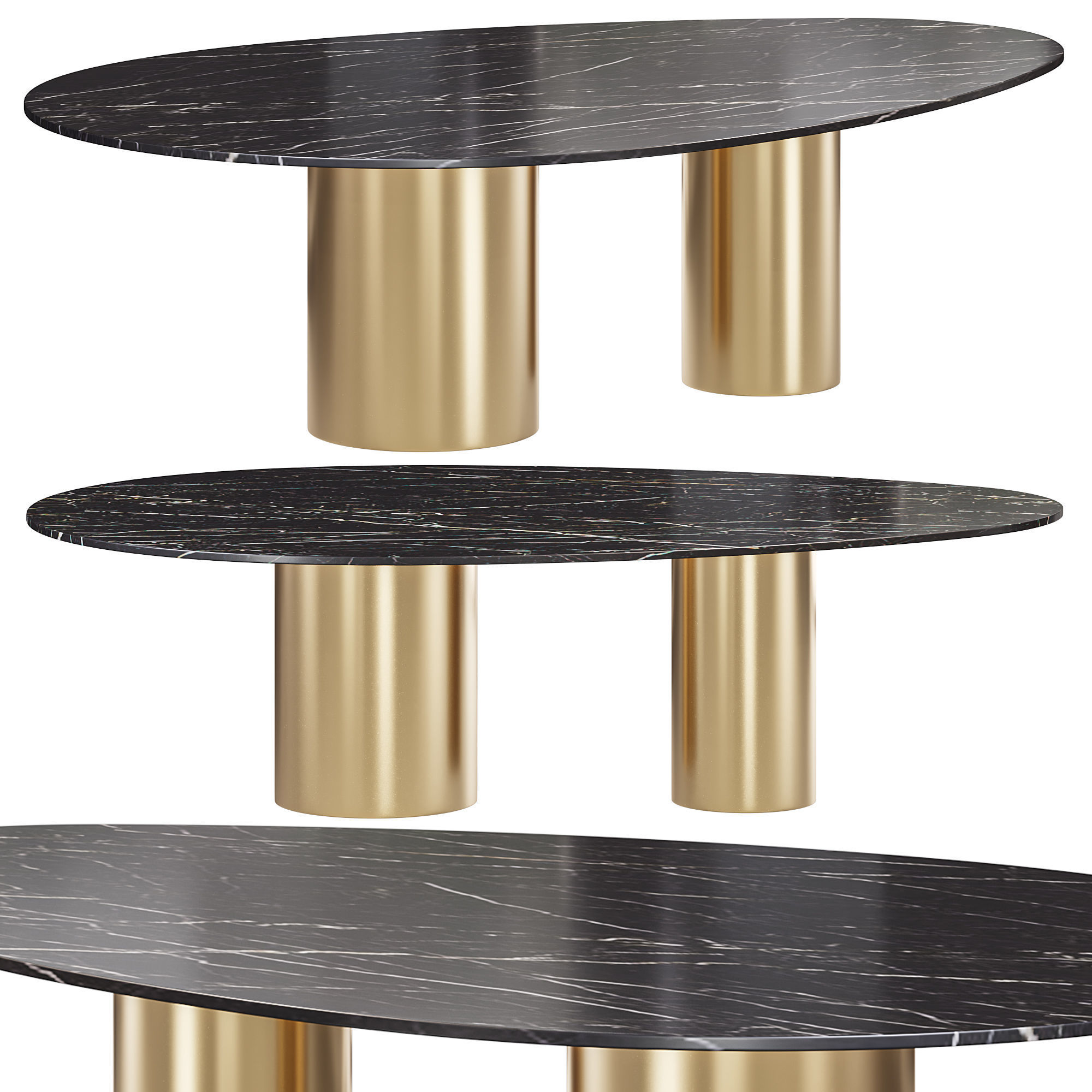 Dining Table FRIMONT by Cazarina 3D model_1