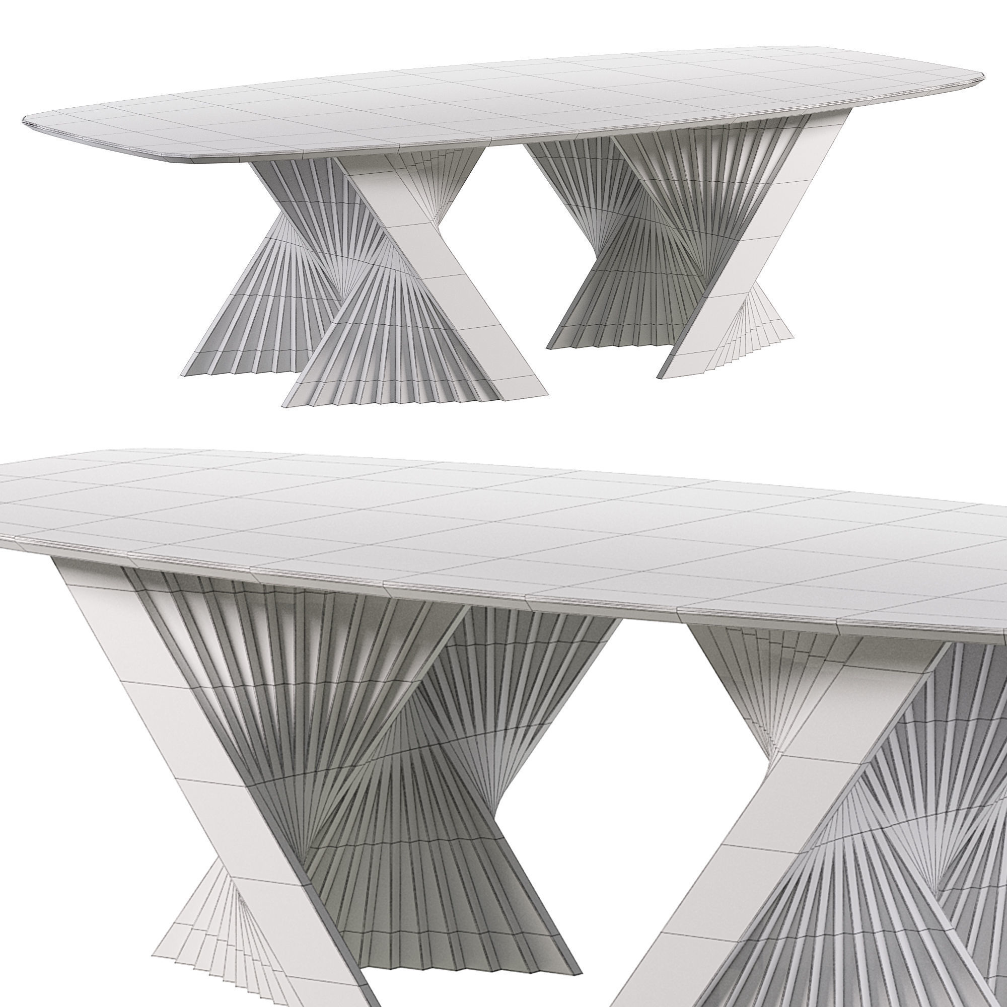 Dining Table MONOVILLE by Cazarina 3D model_2