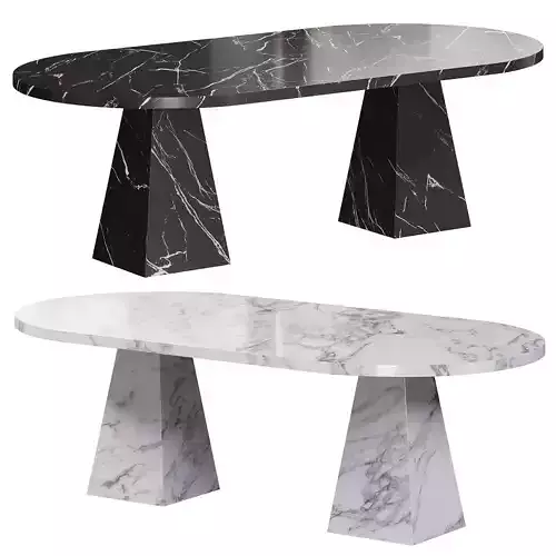 Dining Table MELBOURNE 2 by cazarina 3D model