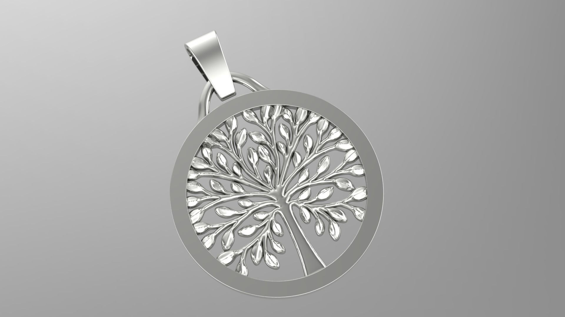 Tree of Life Pendant 3D print model_2