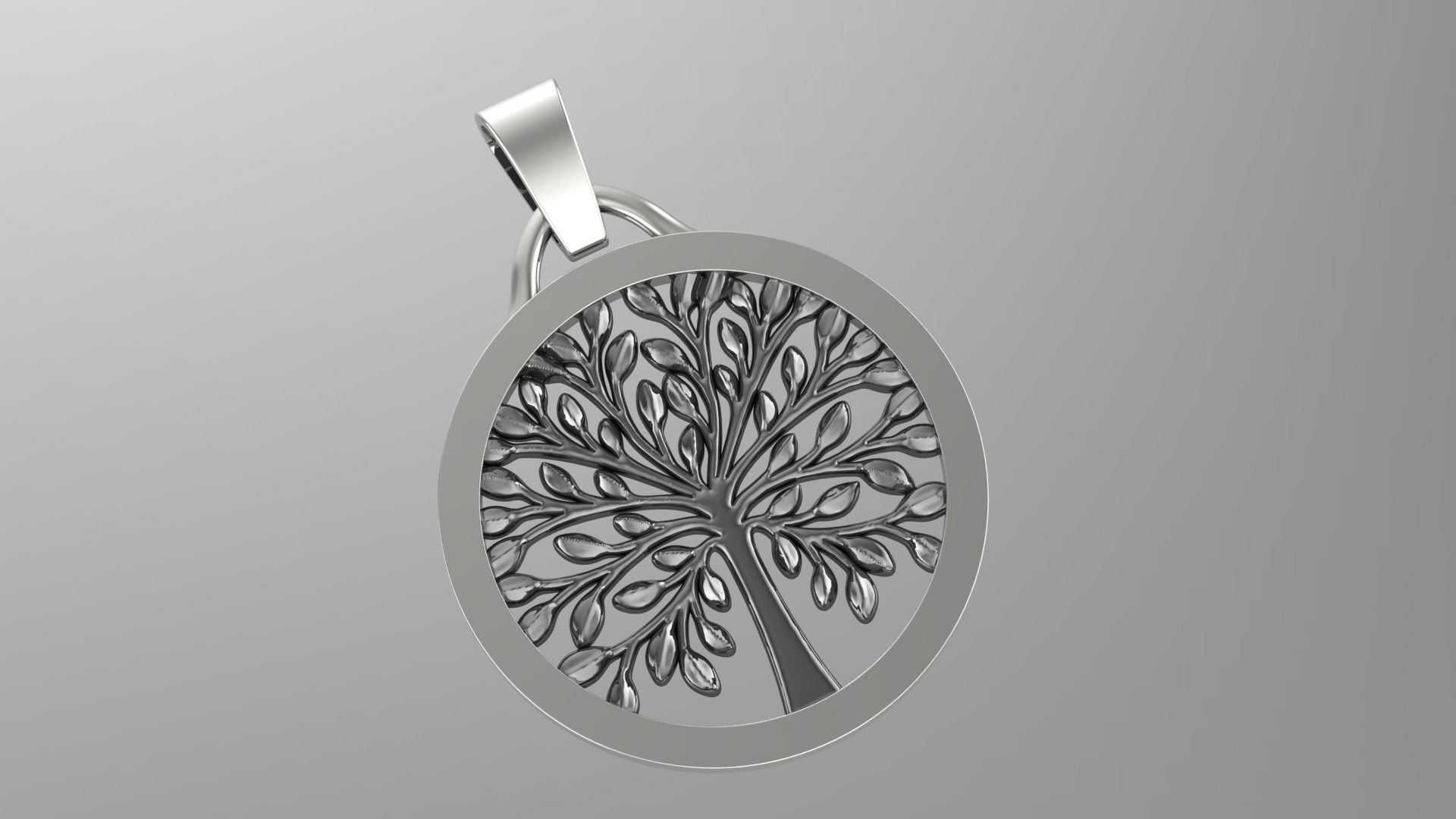 Tree of Life Pendant 3D print model_3