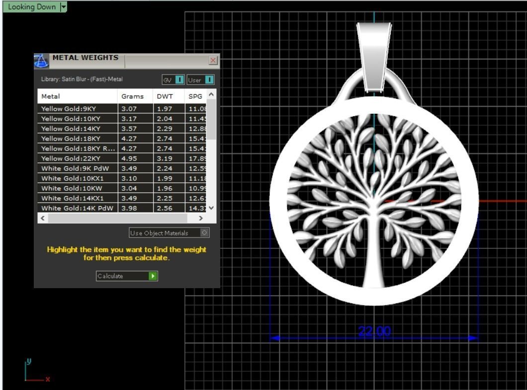 Tree of Life Pendant 3D print model_4