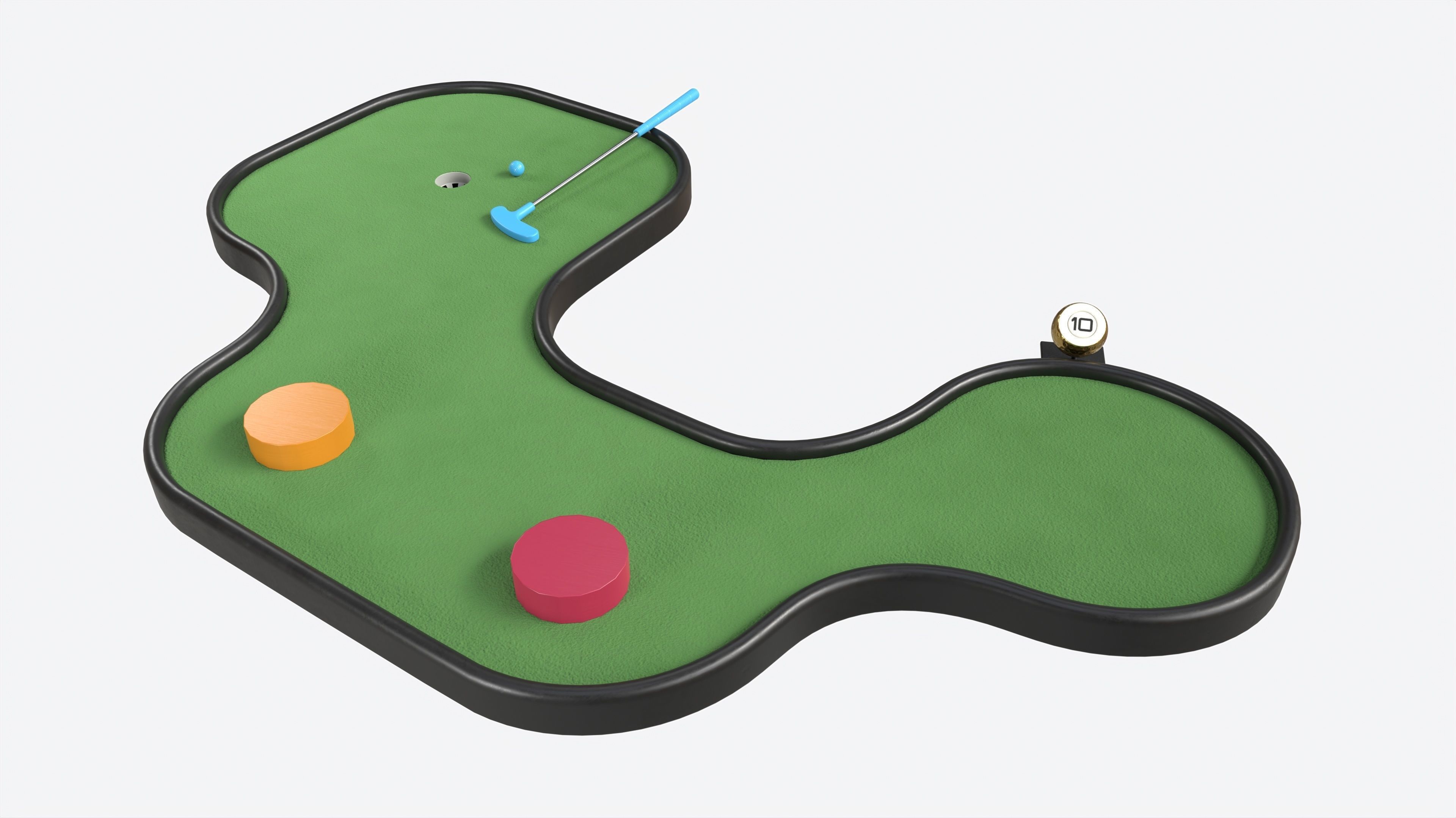Miniature Golf Course 10 3D model_2