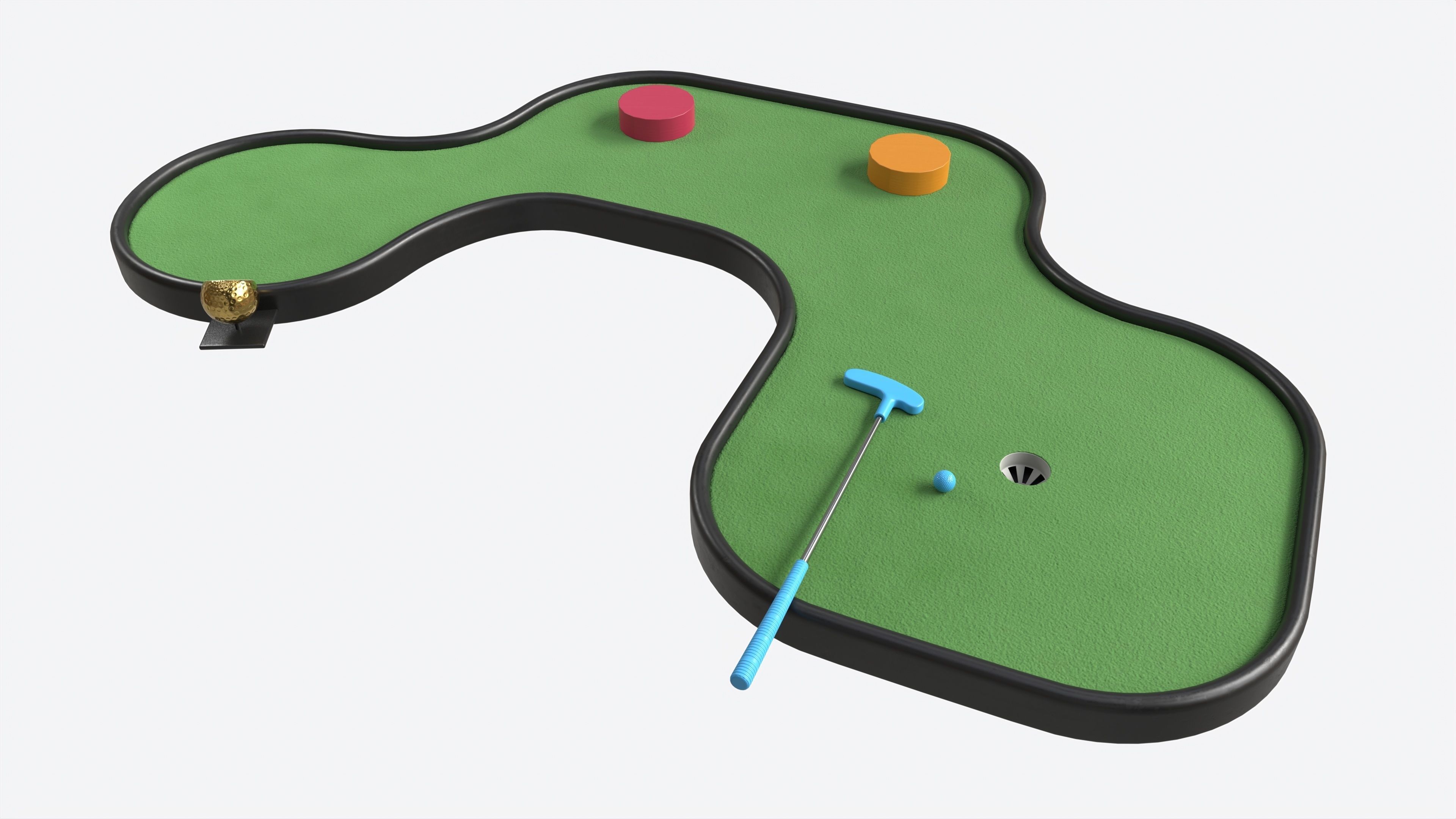 Miniature Golf Course 10 3D model_1