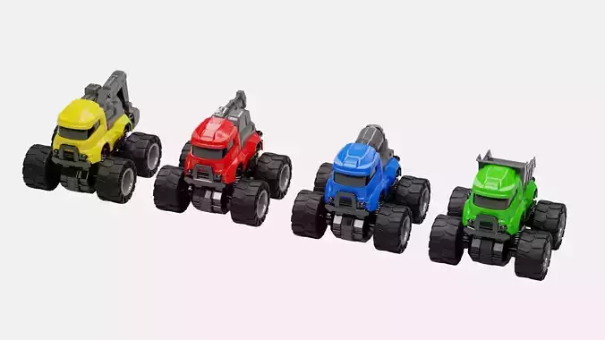 Toy Vehicles Pack 3D model