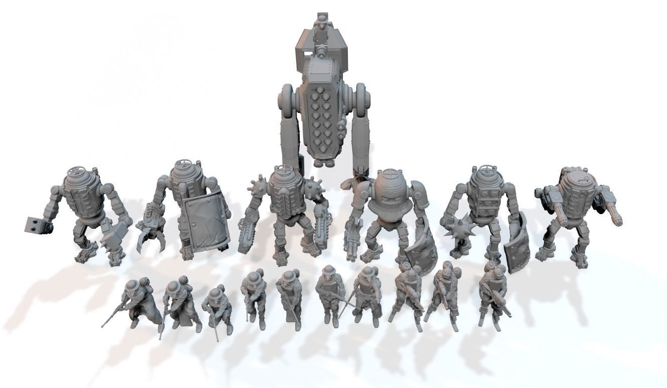 EISENMANN MECH INFANTRY COLLECTION 2 - BY CIZJUT 3D print model_6