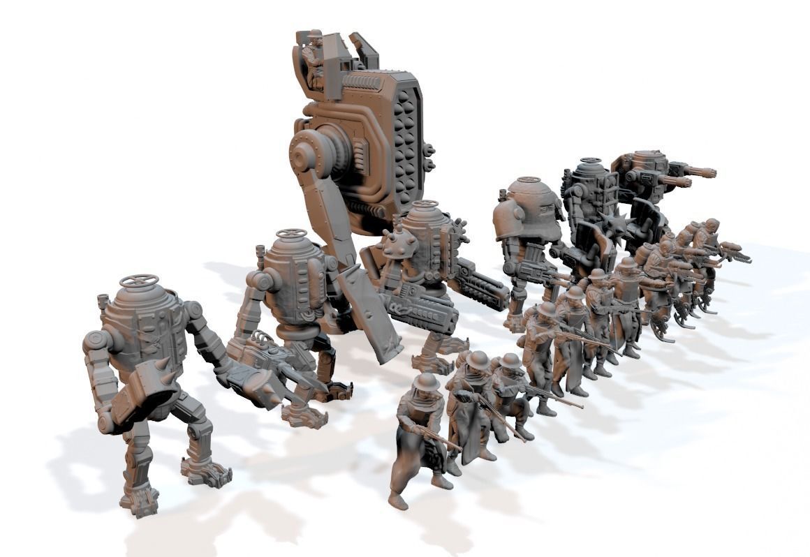 EISENMANN MECH INFANTRY COLLECTION 2 - BY CIZJUT 3D print model_4