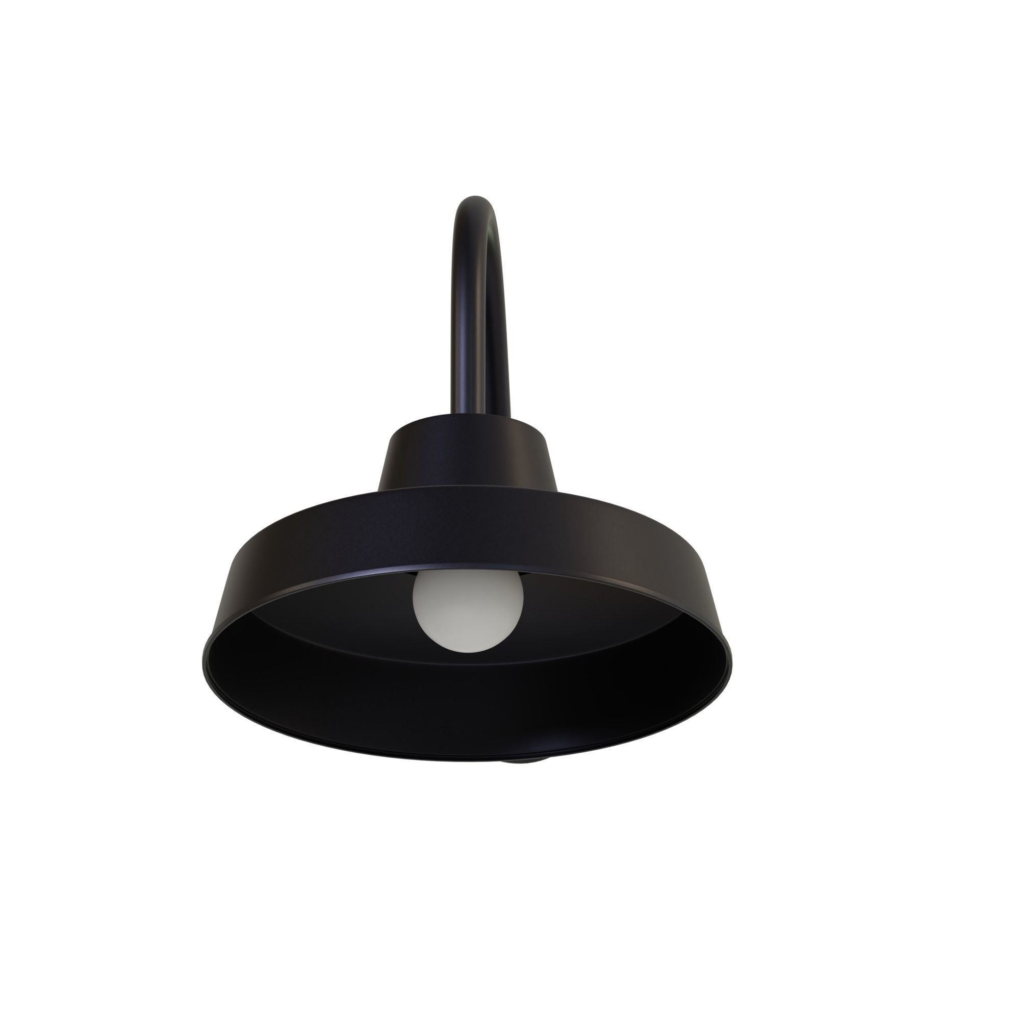 Canarm Ltd Barn Light Black Outdoor Wall Light Low-poly 3D model_14