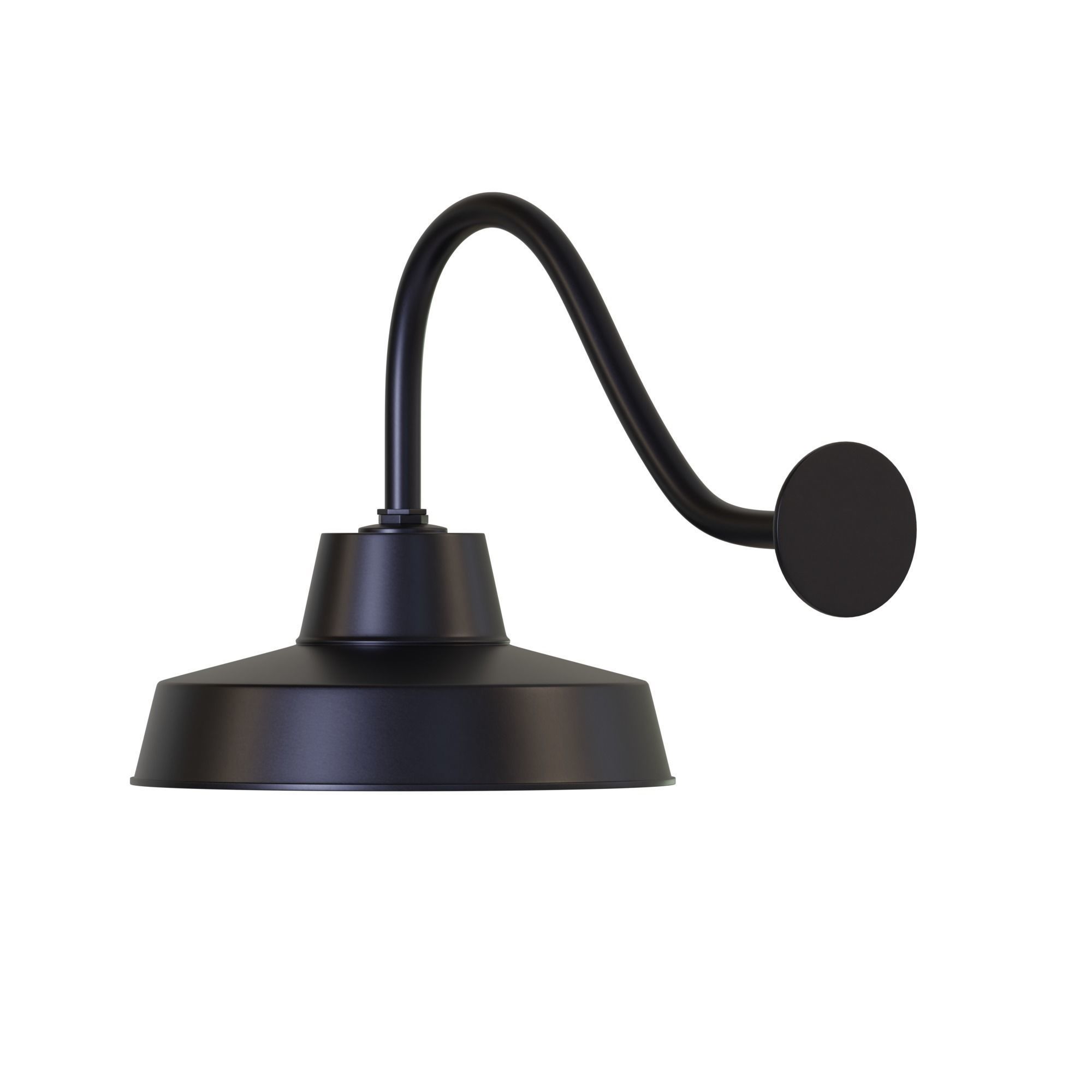 Canarm Ltd Barn Light Black Outdoor Wall Light Low-poly 3D model_7