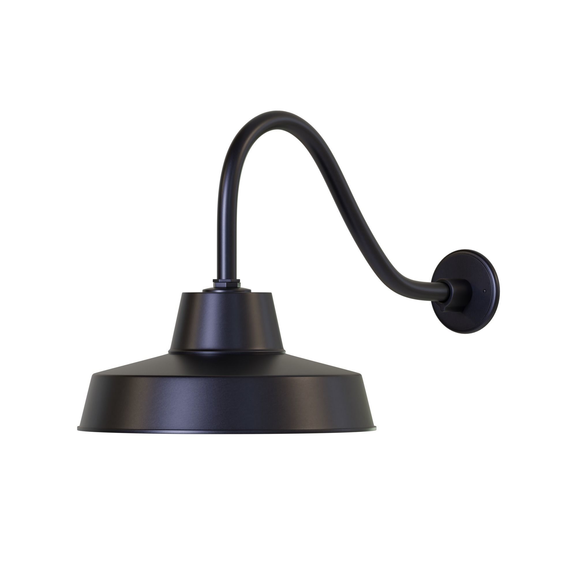Canarm Ltd Barn Light Black Outdoor Wall Light Low-poly 3D model_2