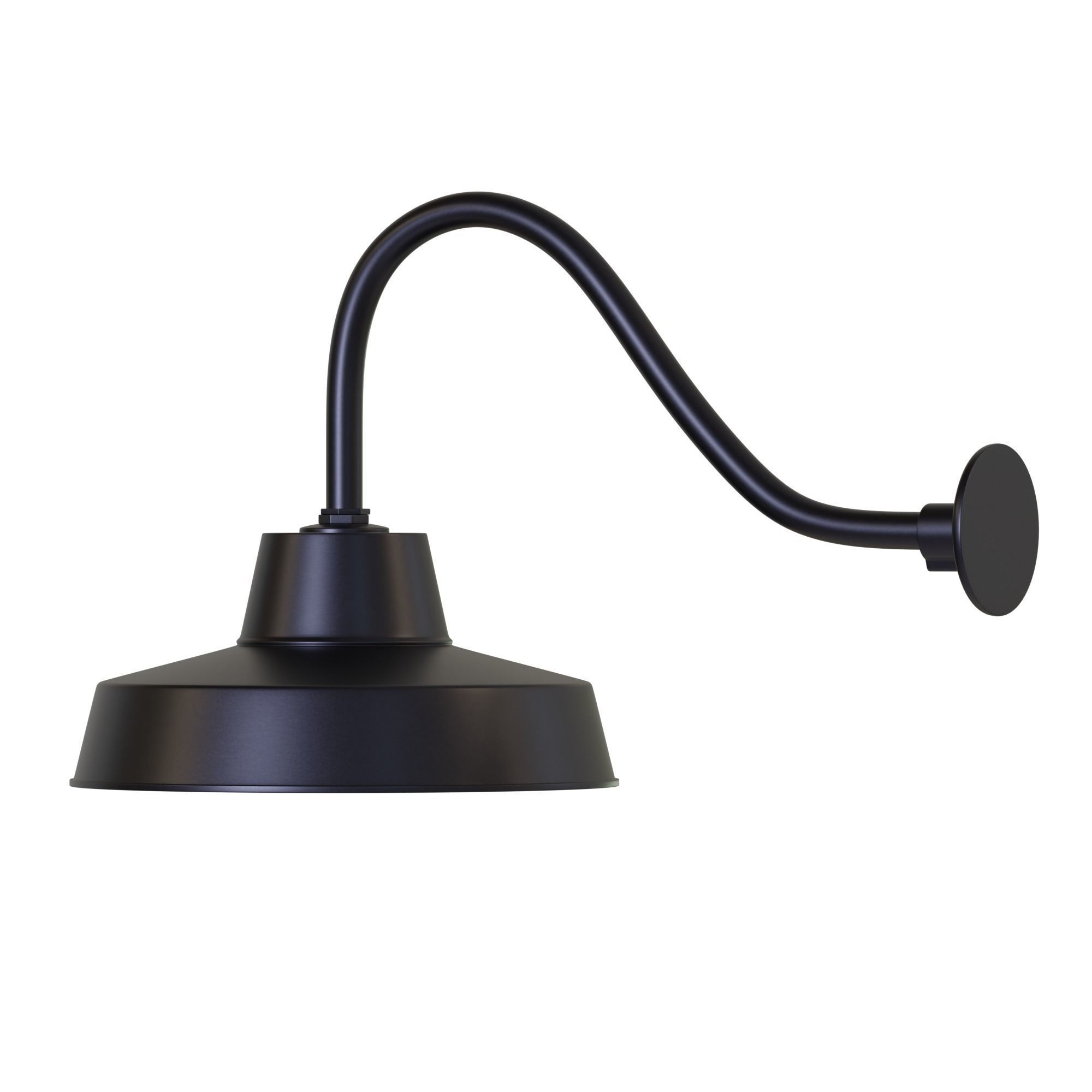 Canarm Ltd Barn Light Black Outdoor Wall Light Low-poly 3D model_9
