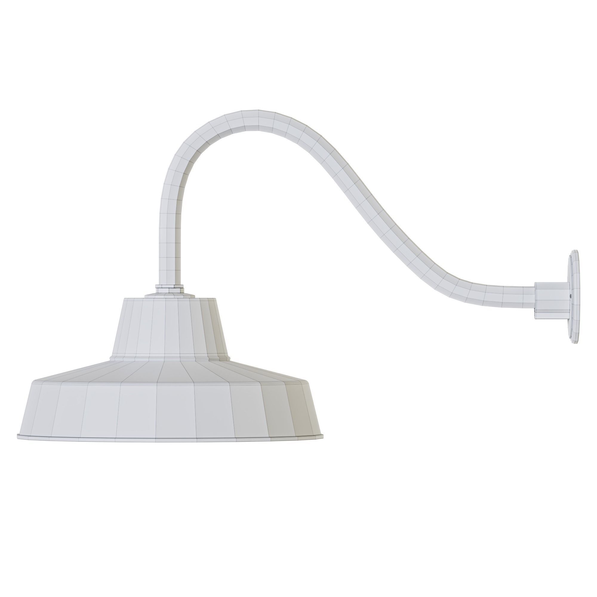 Canarm Ltd Barn Light Black Outdoor Wall Light Low-poly 3D model_22