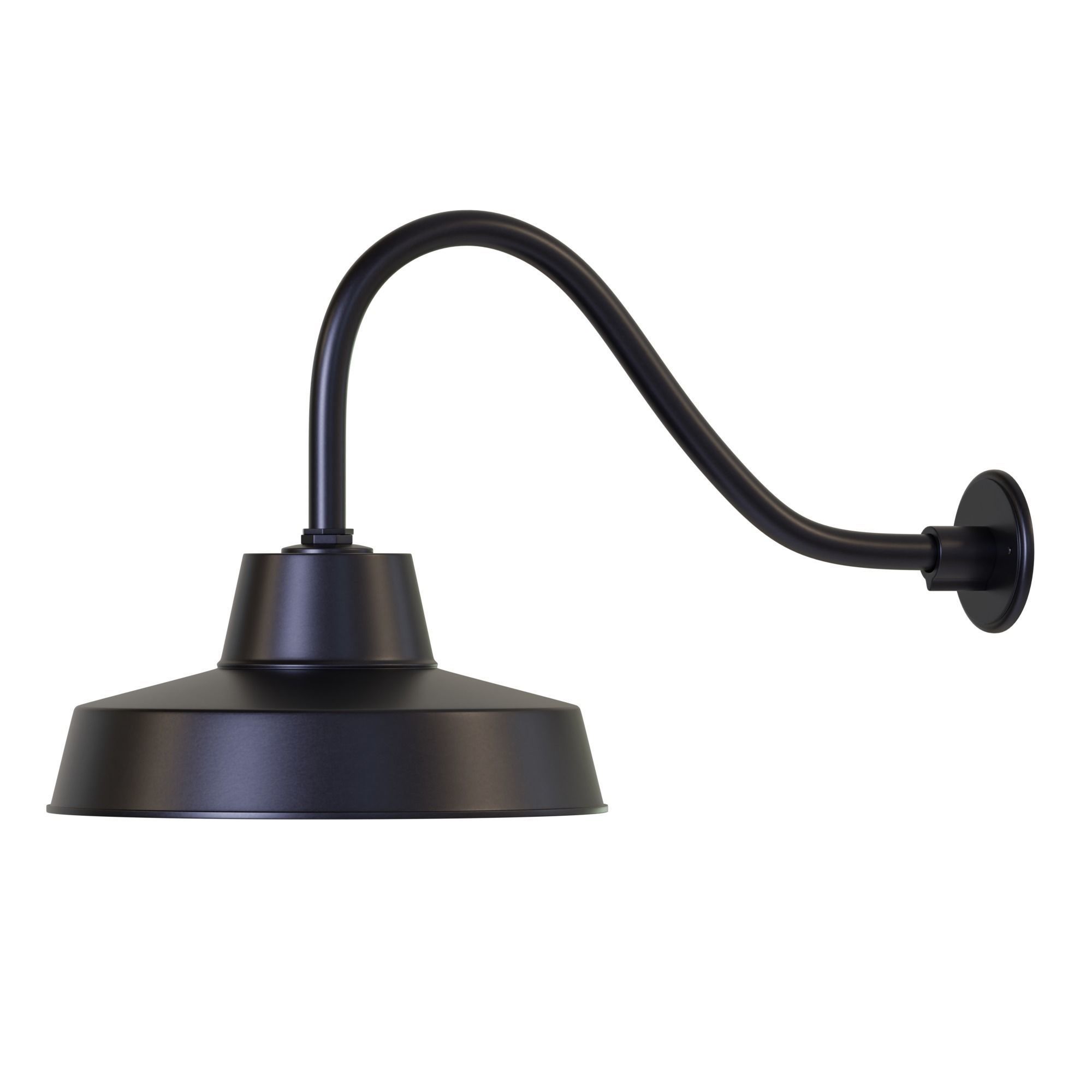 Canarm Ltd Barn Light Black Outdoor Wall Light Low-poly 3D model_1