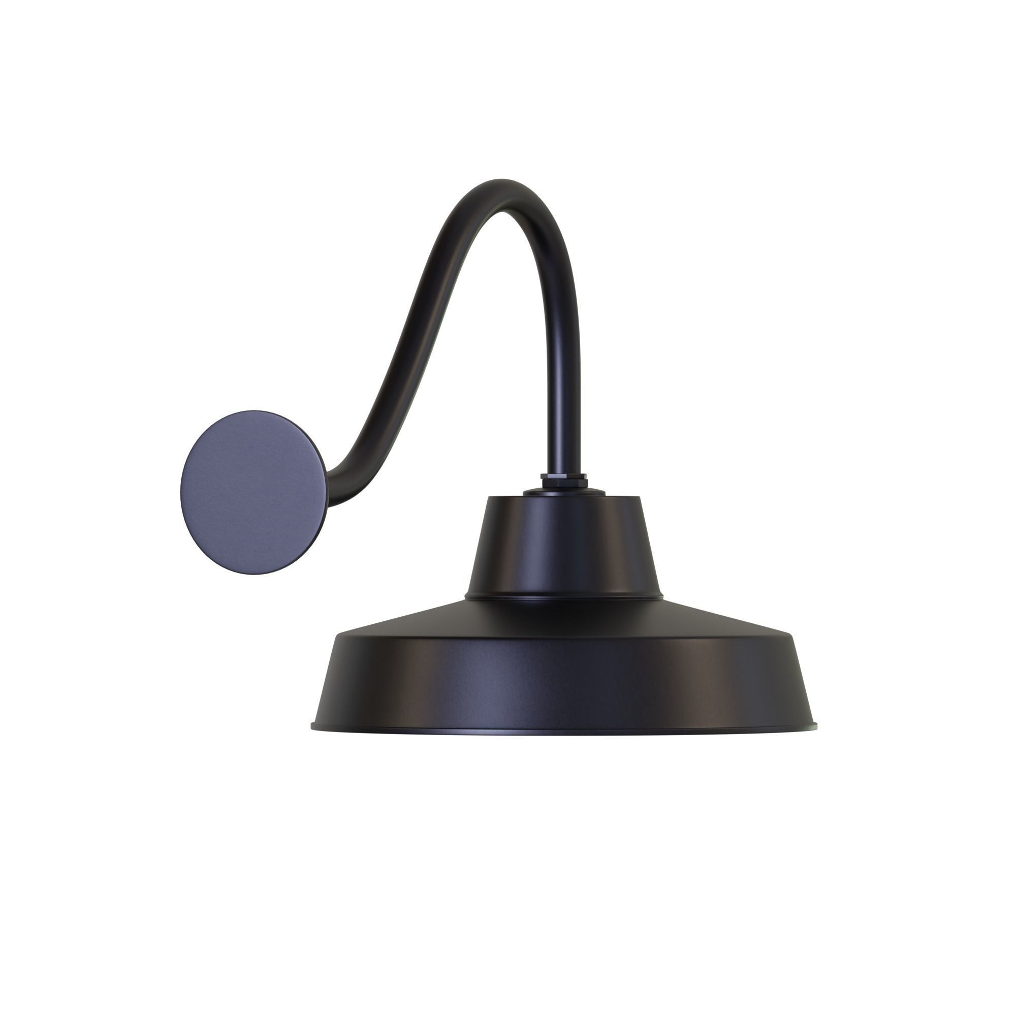 Canarm Ltd Barn Light Black Outdoor Wall Light Low-poly 3D model_5