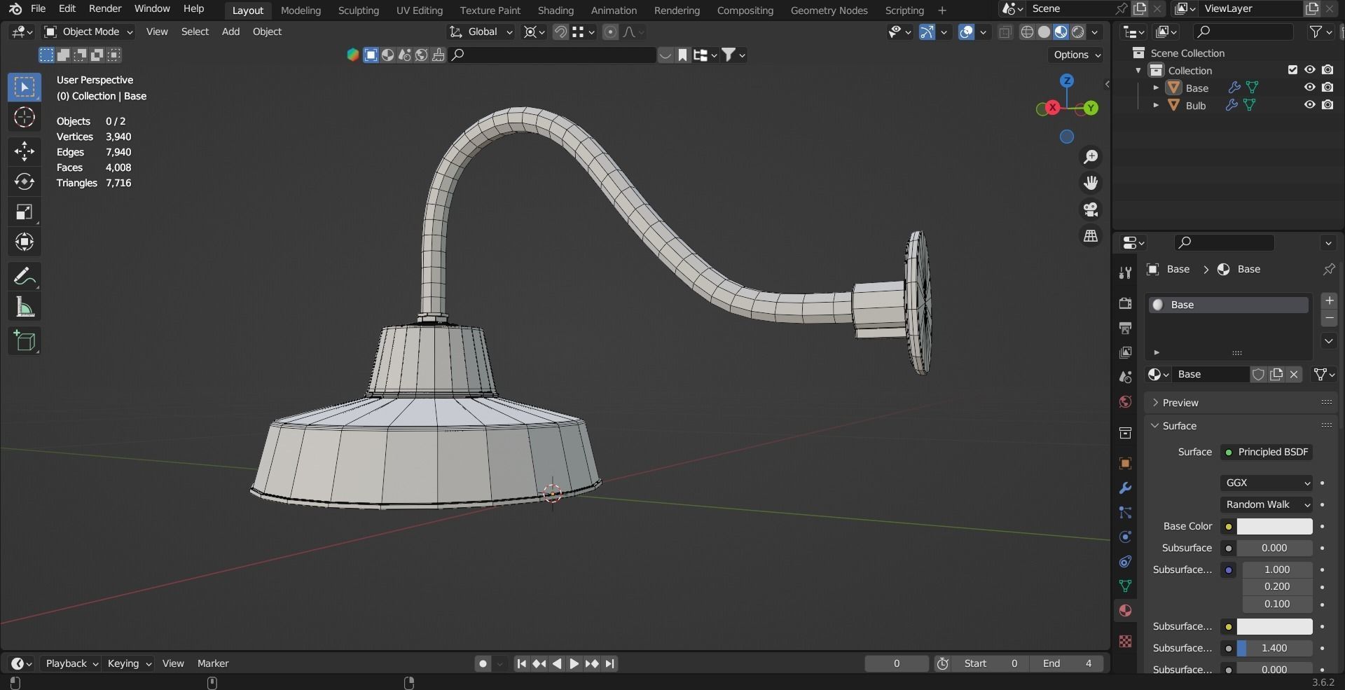 Canarm Ltd Barn Light Black Outdoor Wall Light Low-poly 3D model_24