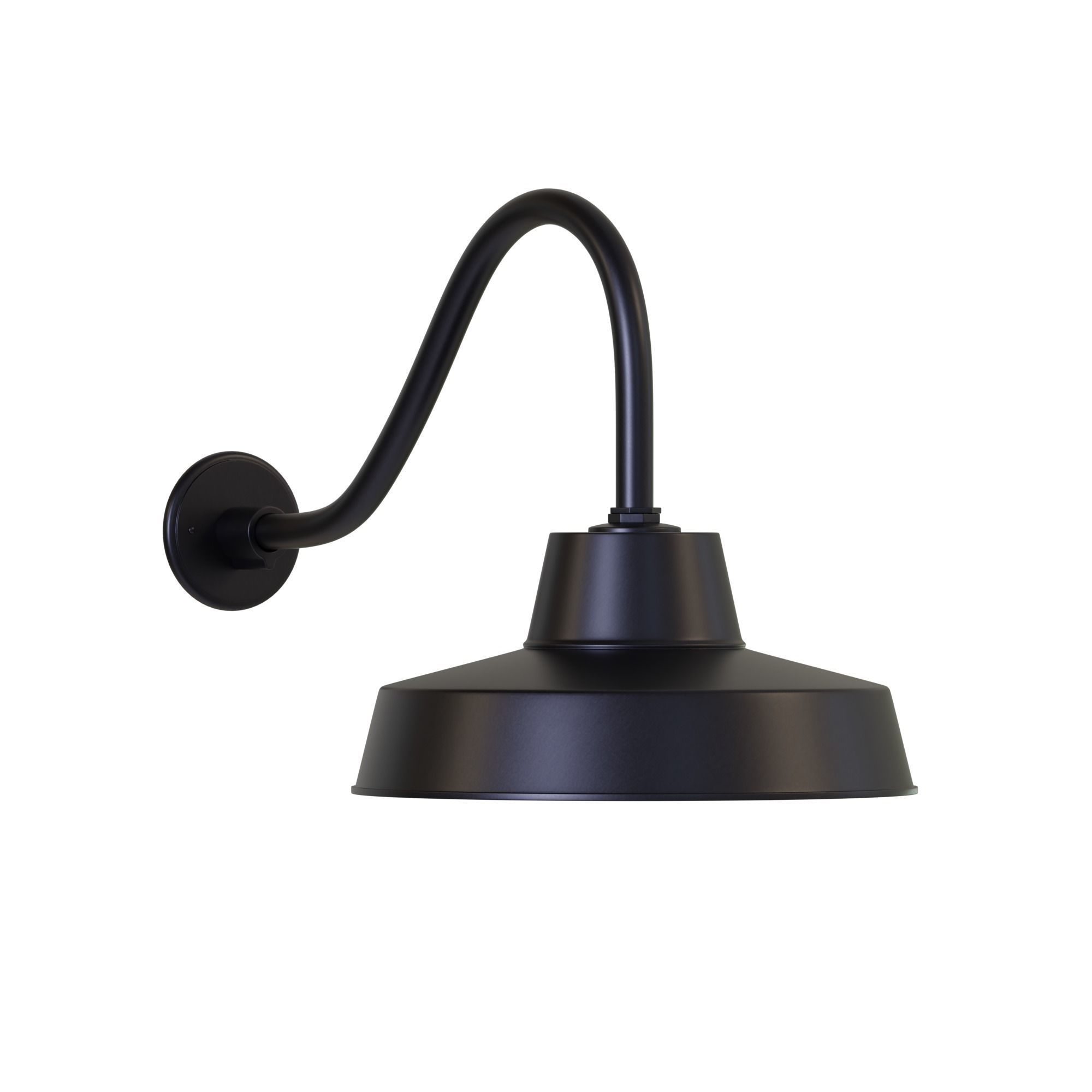 Canarm Ltd Barn Light Black Outdoor Wall Light Low-poly 3D model_4