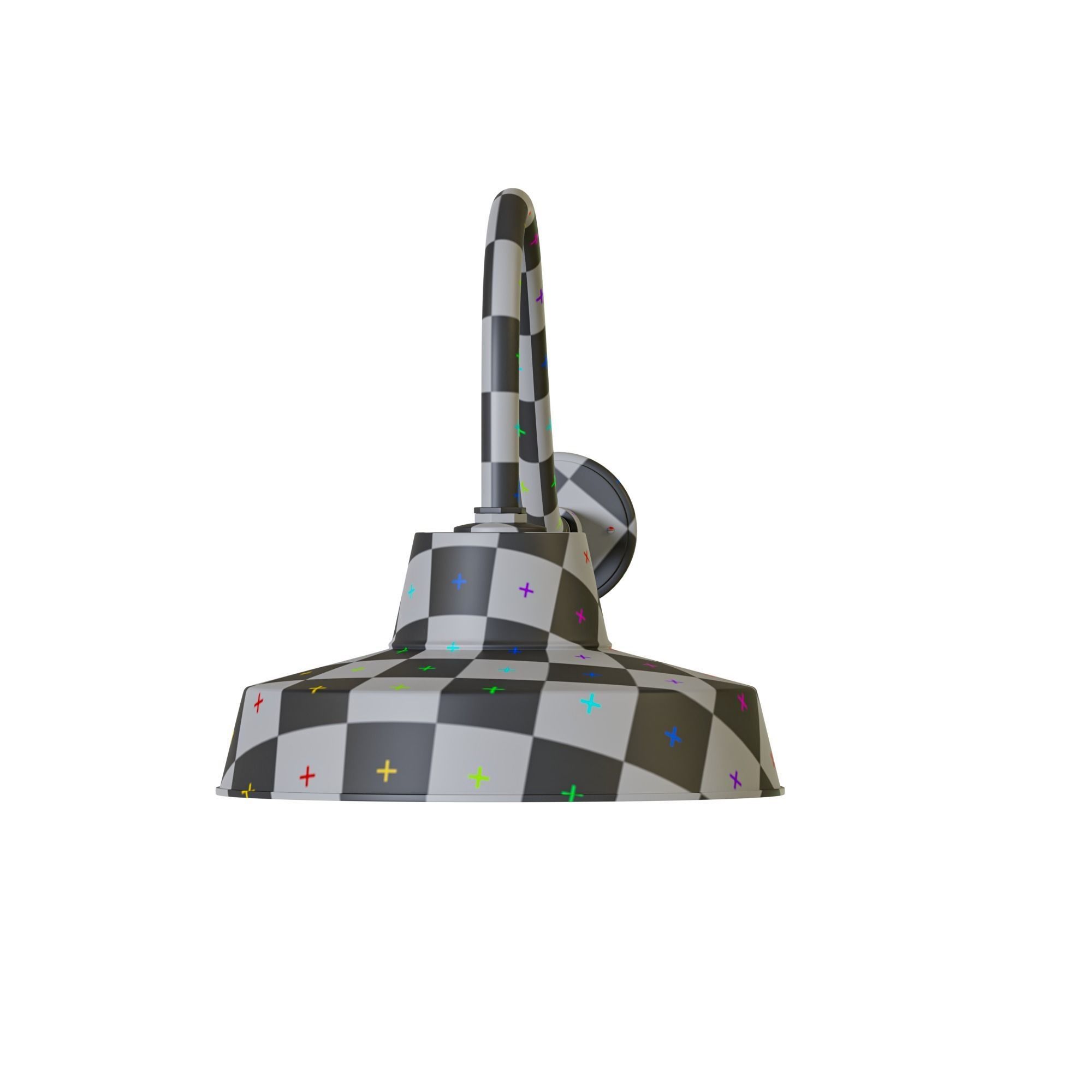 Canarm Ltd Barn Light Black Outdoor Wall Light Low-poly 3D model_17