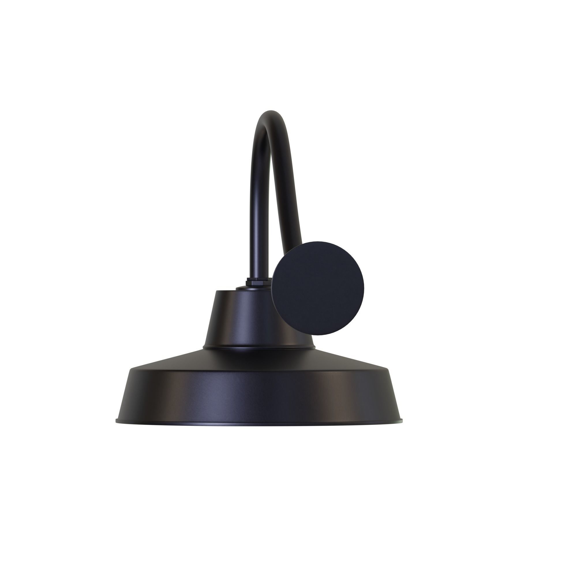 Canarm Ltd Barn Light Black Outdoor Wall Light Low-poly 3D model_6