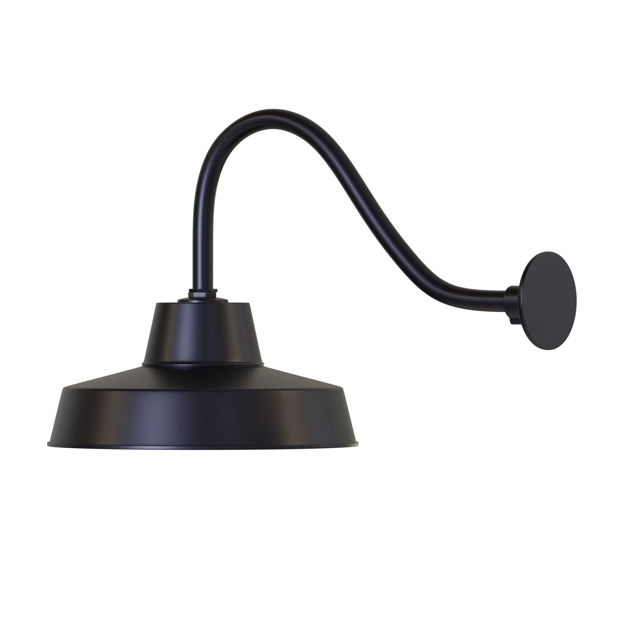 Canarm Ltd Barn Light Black Outdoor Wall Light Low-poly 3D model_8