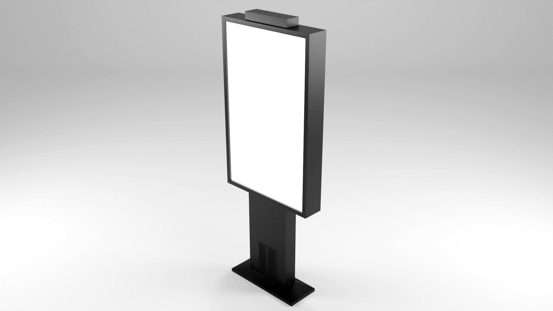 Advertising Display Digital Billboard 3D Model Low-poly 3D model_22