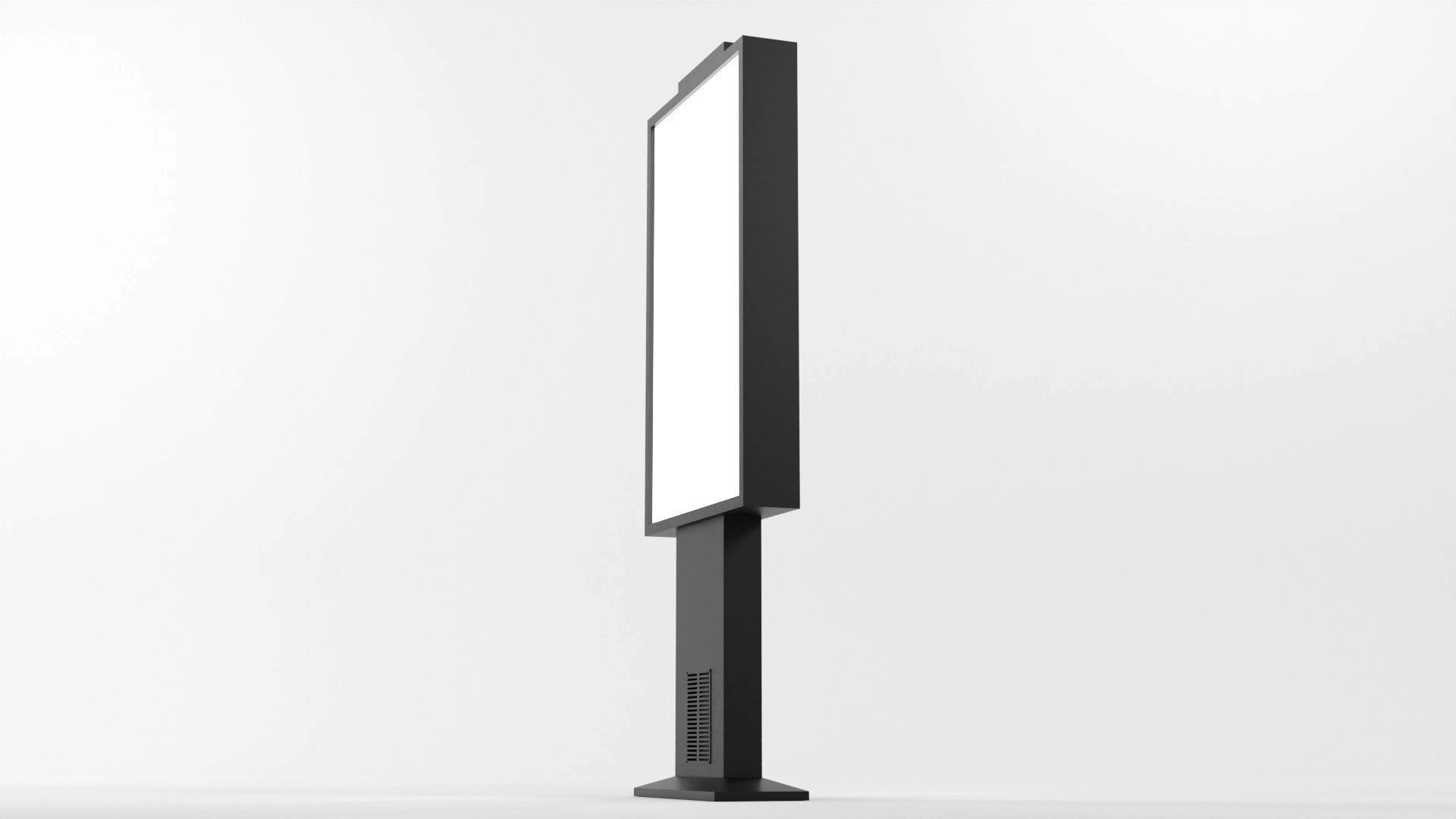 Advertising Display Digital Billboard 3D Model Low-poly 3D model_31