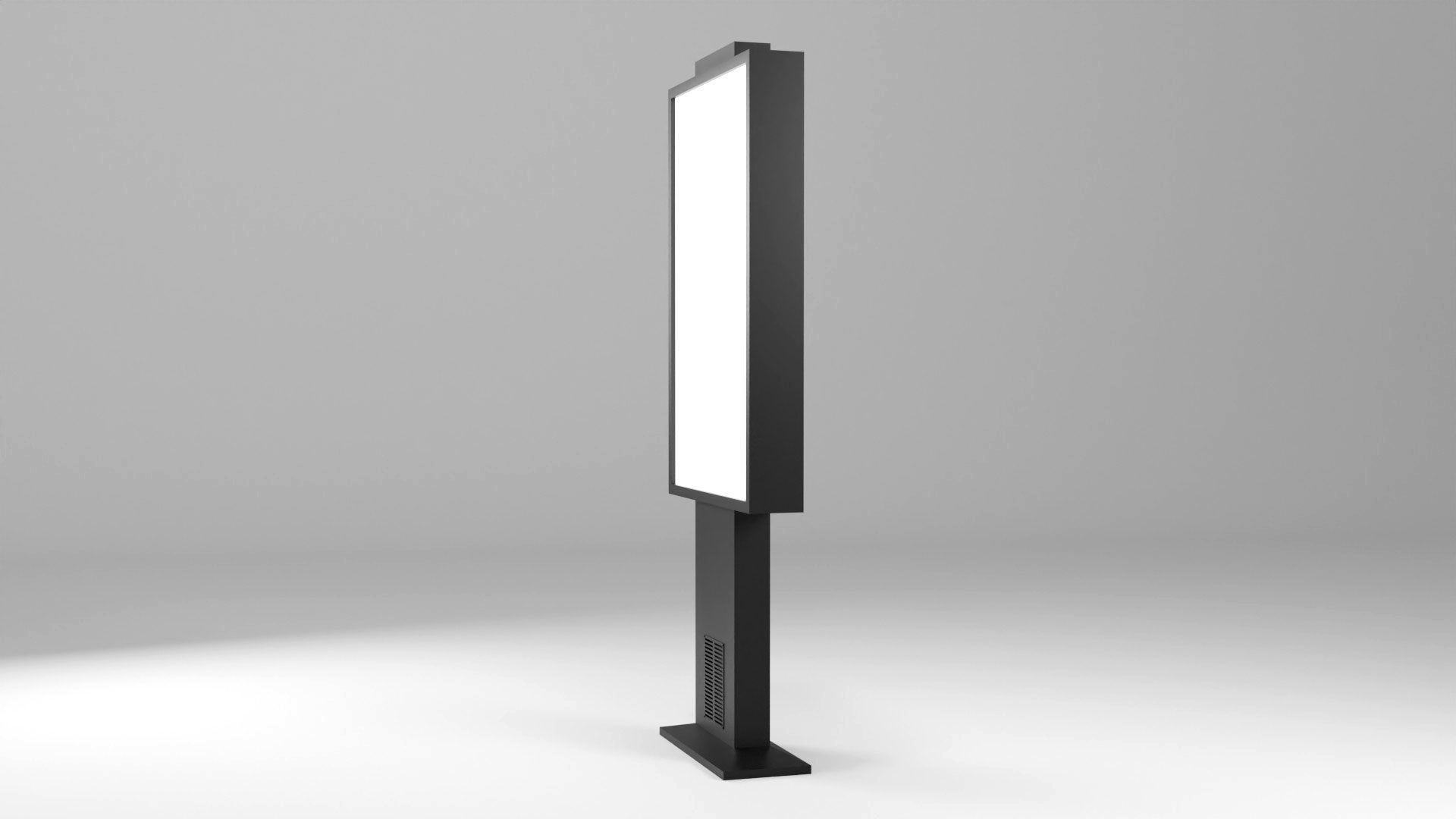 Advertising Display Digital Billboard 3D Model Low-poly 3D model_19