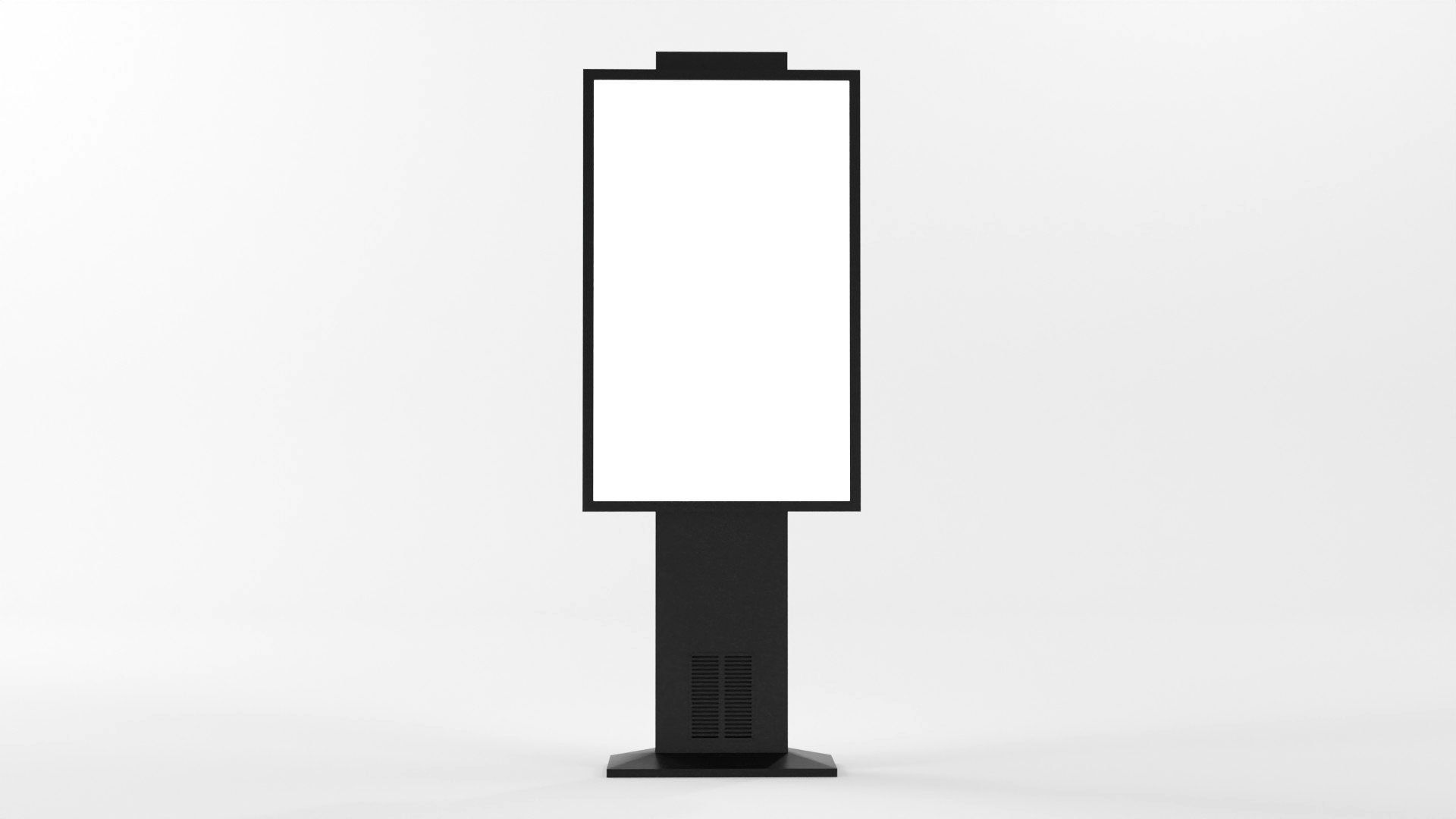 Advertising Display Digital Billboard 3D Model Low-poly 3D model_23