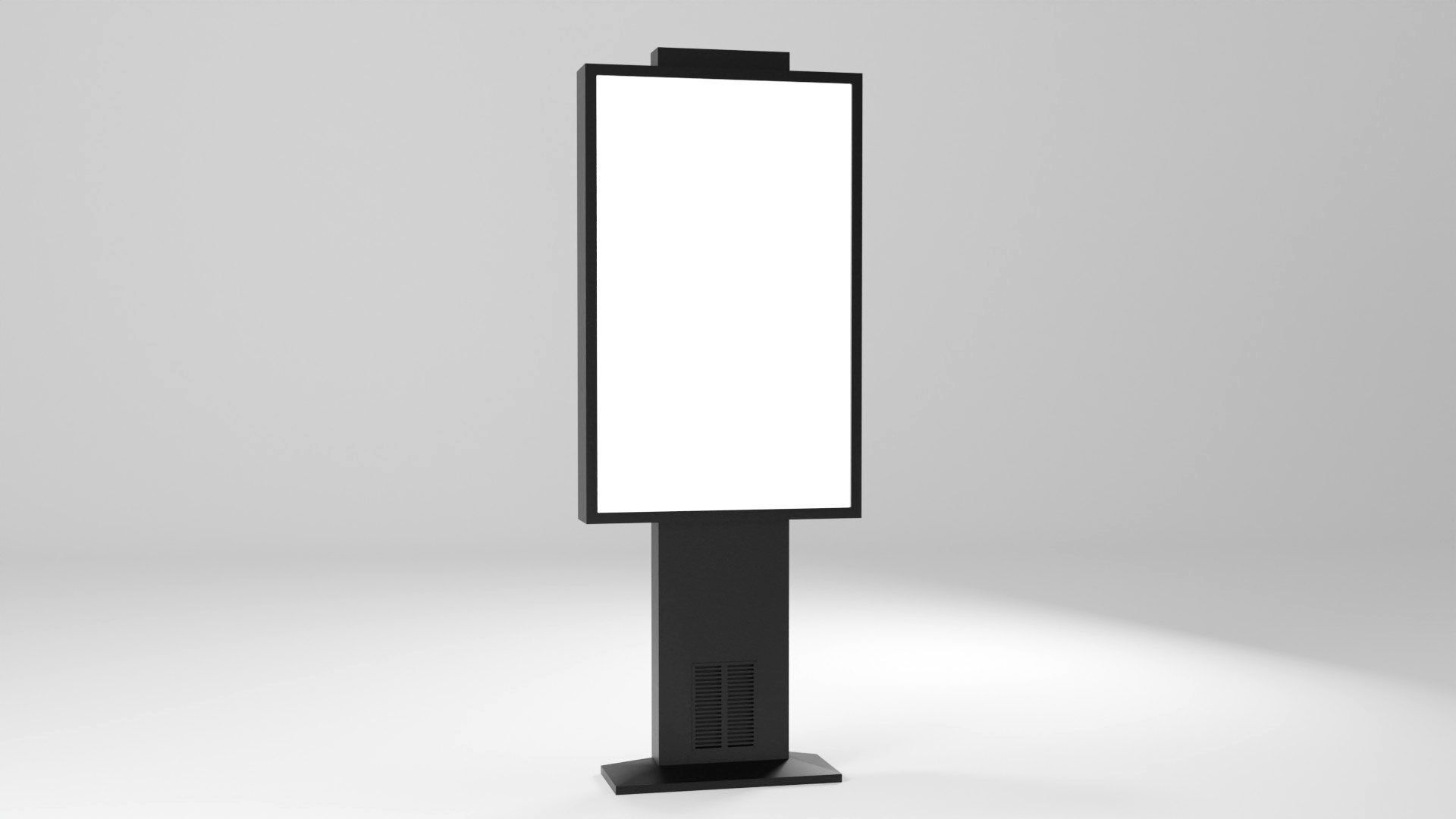 Advertising Display Digital Billboard 3D Model Low-poly 3D model_14