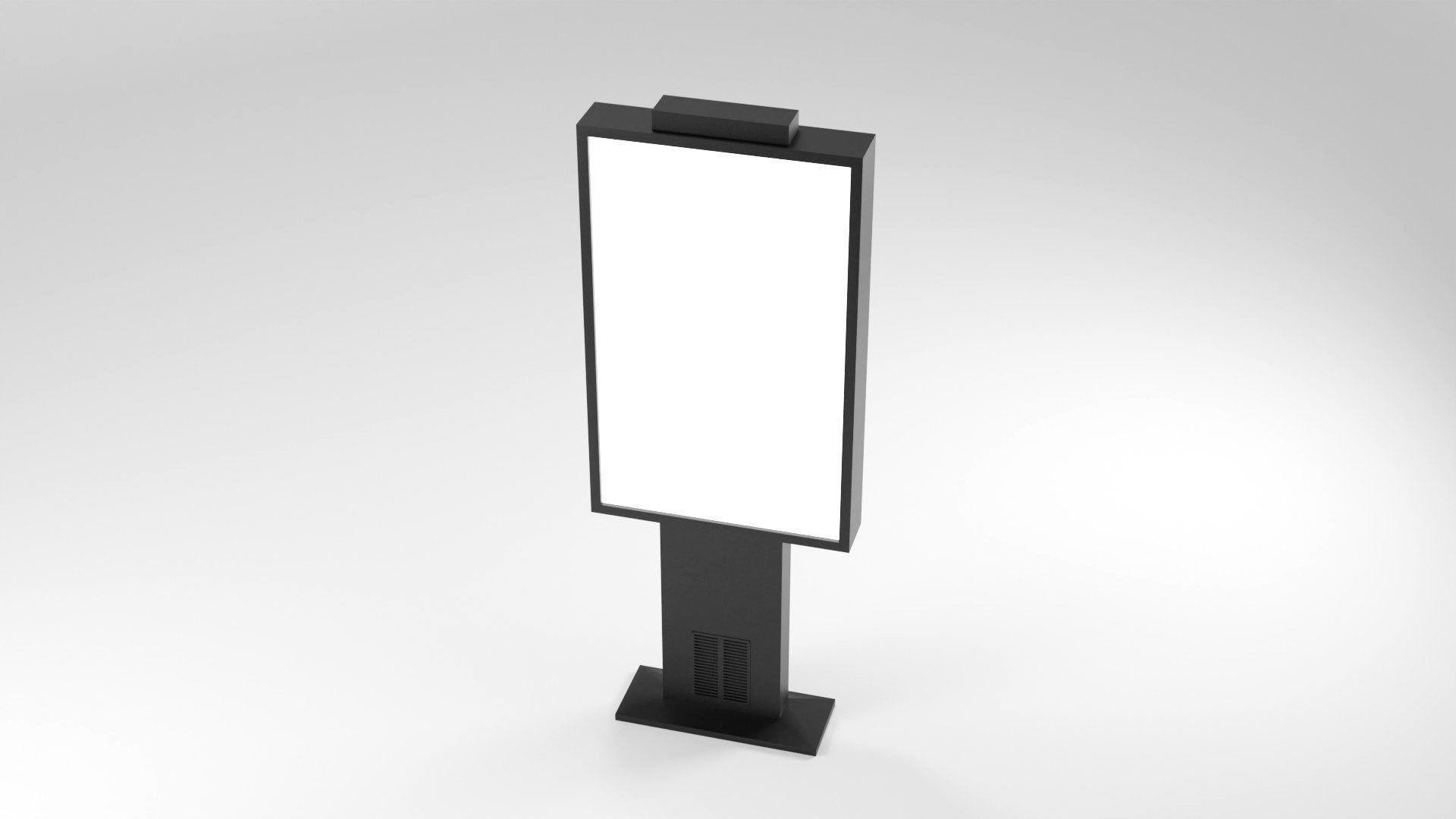 Advertising Display Digital Billboard 3D Model Low-poly 3D model_20