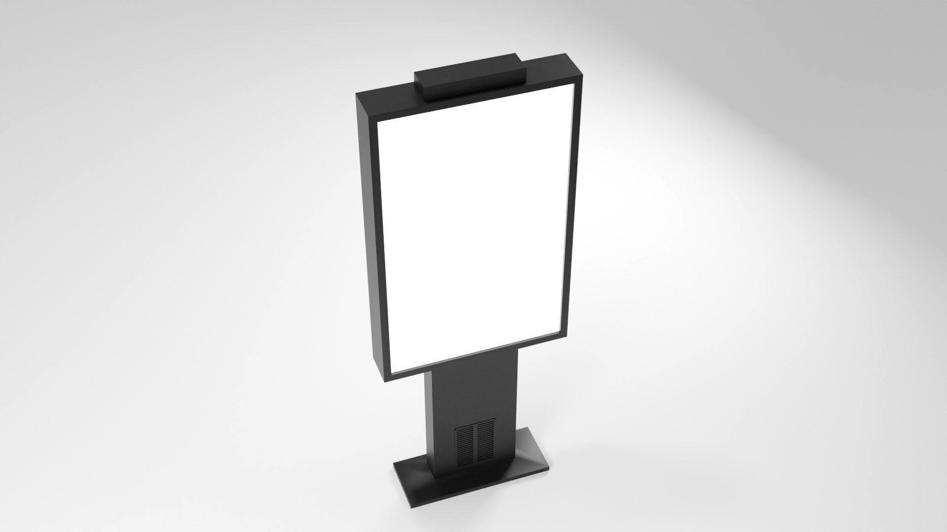 Advertising Display Digital Billboard 3D Model Low-poly 3D model_18