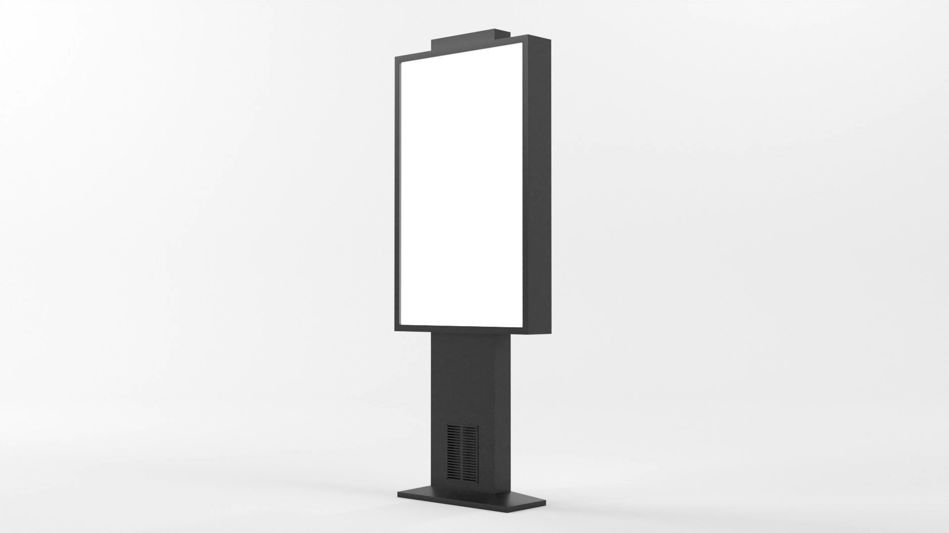 Advertising Display Digital Billboard 3D Model Low-poly 3D model_21