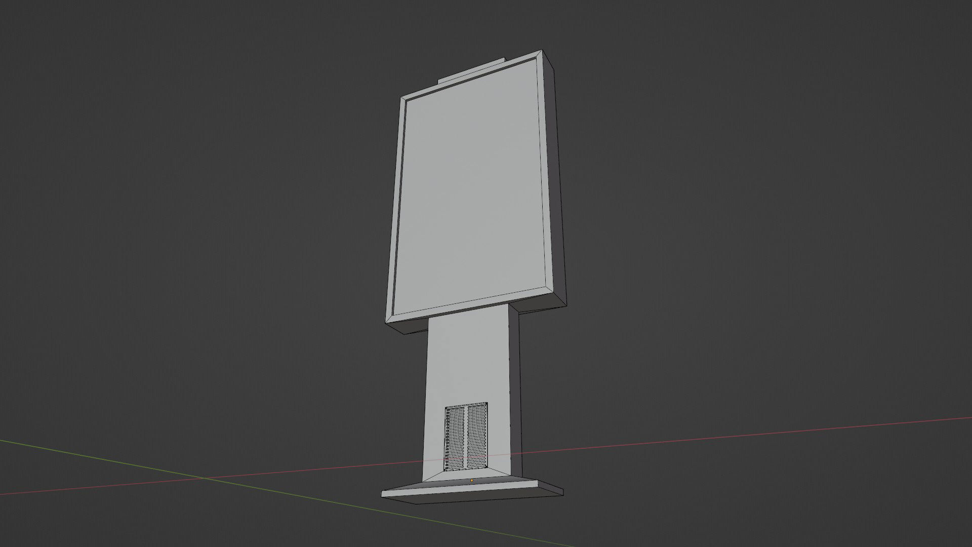 Advertising Display Digital Billboard 3D Model Low-poly 3D model_17