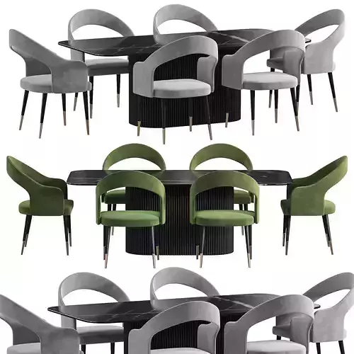 MARVANI Dining Table By Cazarina 3D model