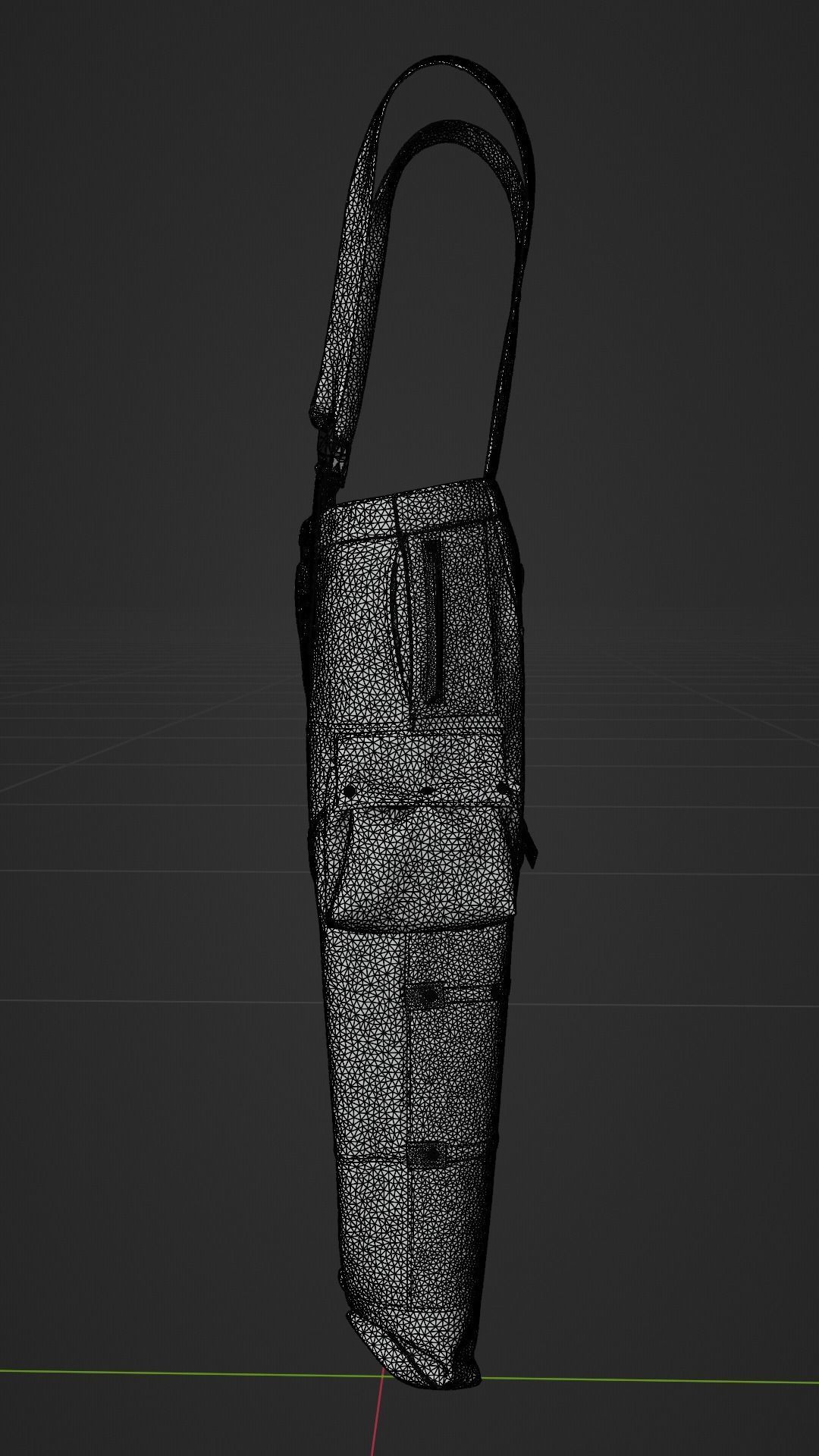 Denim Ski Pant 3D model_6