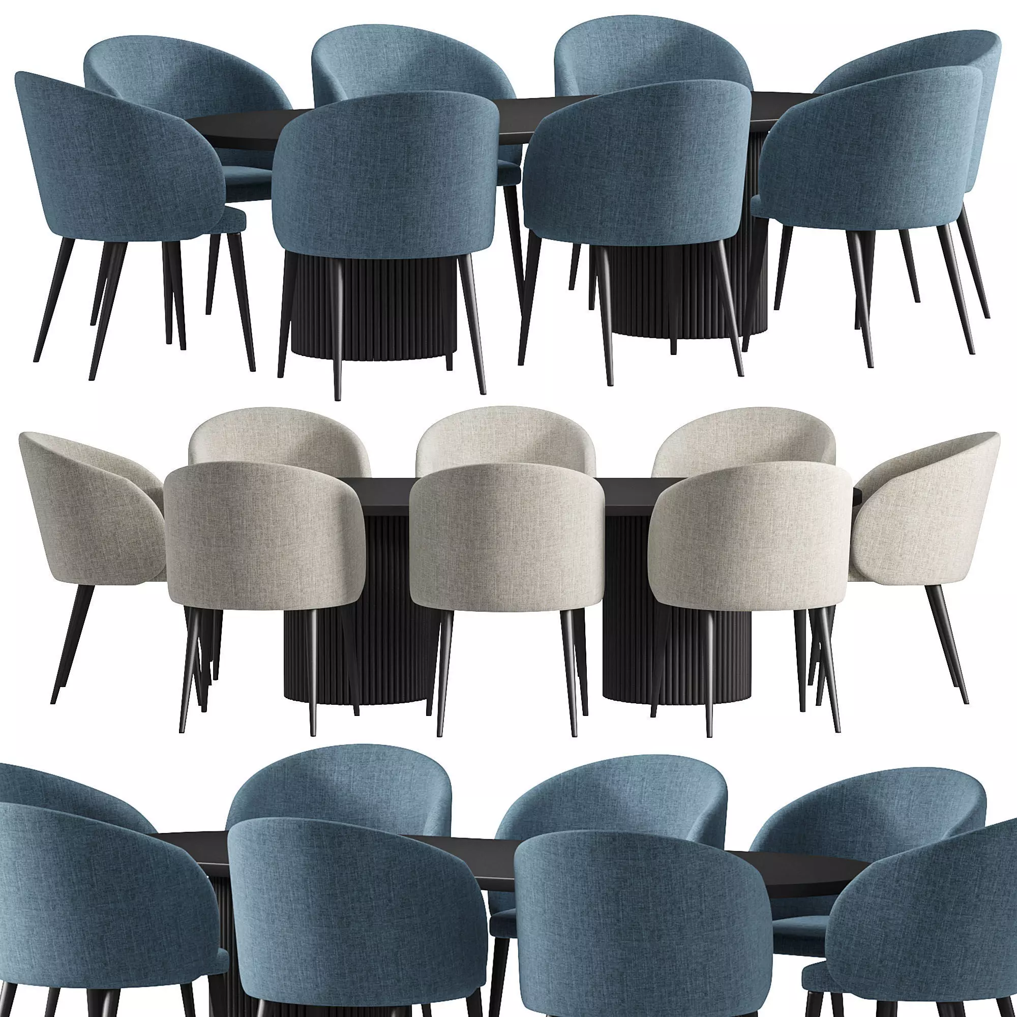 EDINBURGH Dining Table By Cazarina 3D model